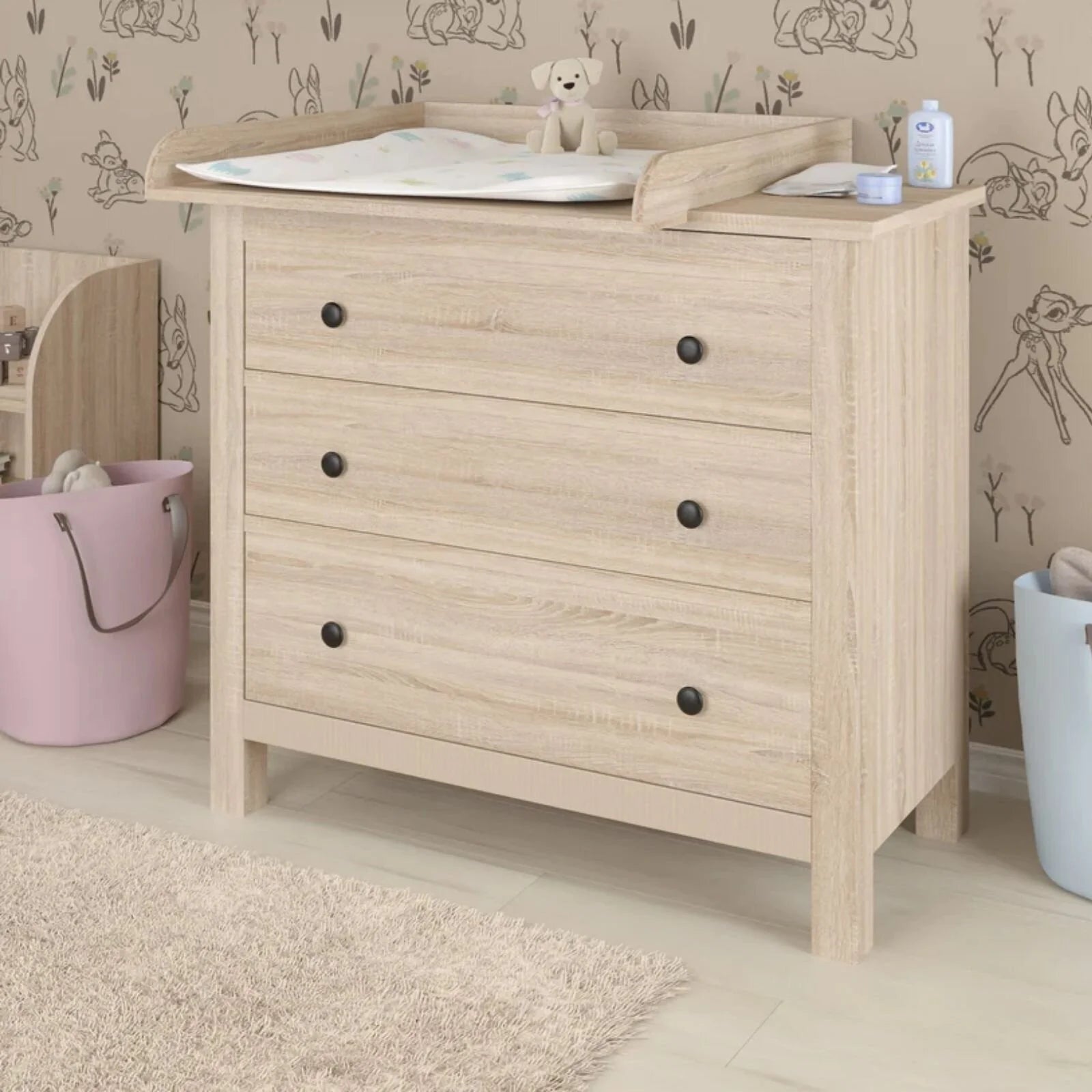 Shefa Kids 800 Universal Dresser Baby Changing Top - Oak - ebebek - Black Friday