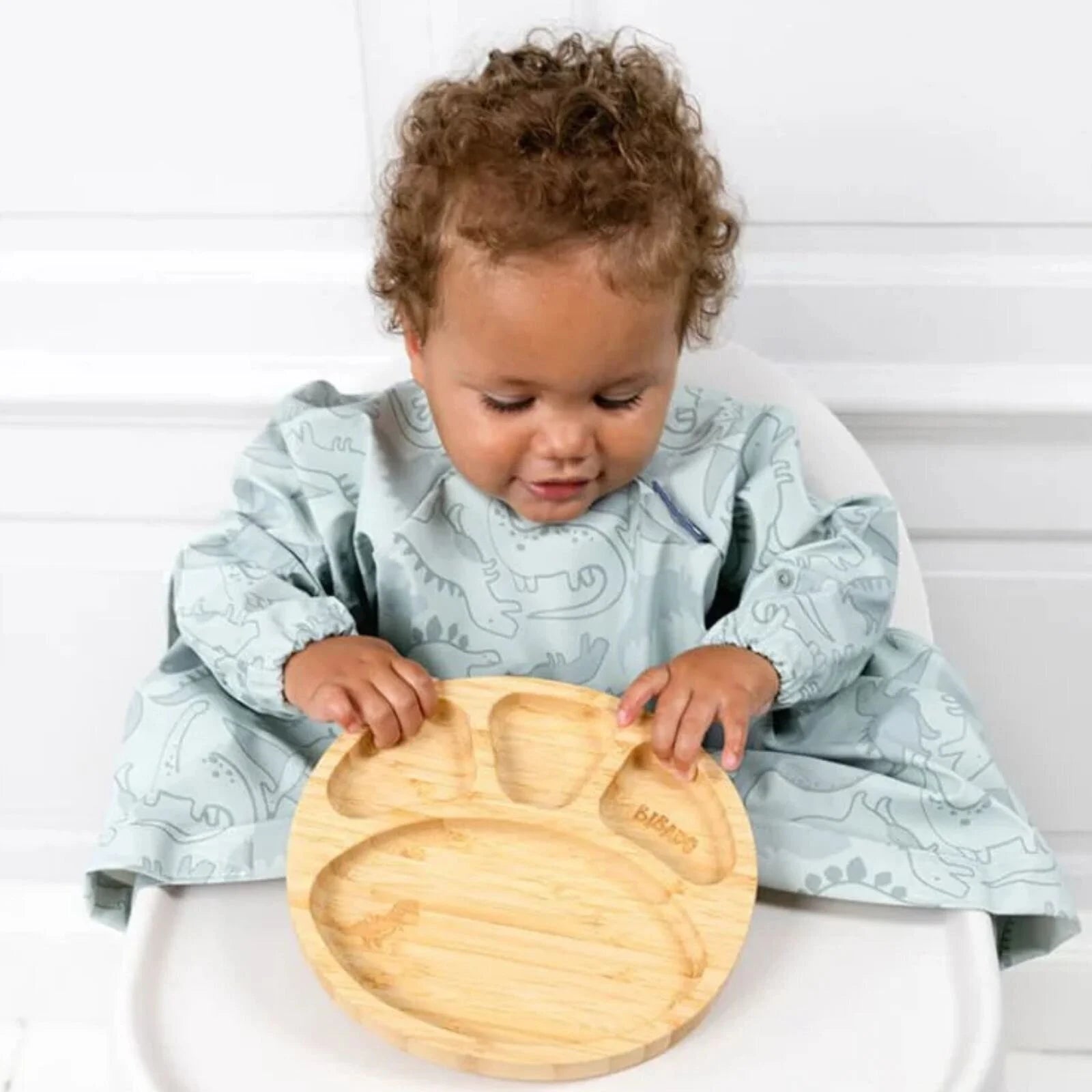 Bibado Natural Bamboo Suction Divider Plate - Mist - ebebek - Black Friday