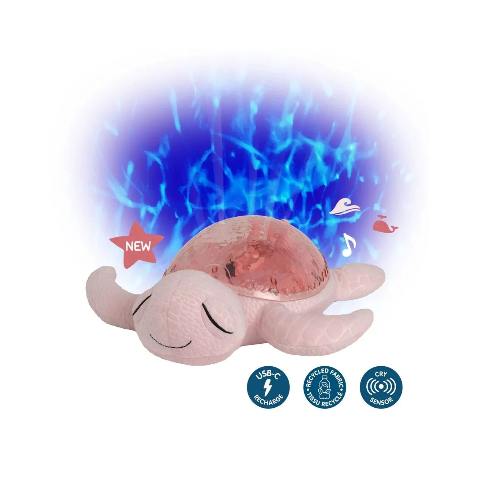 Cloud.b Tranquil Turtle White Noise & Night Light - Pink - ebebek - Black Friday