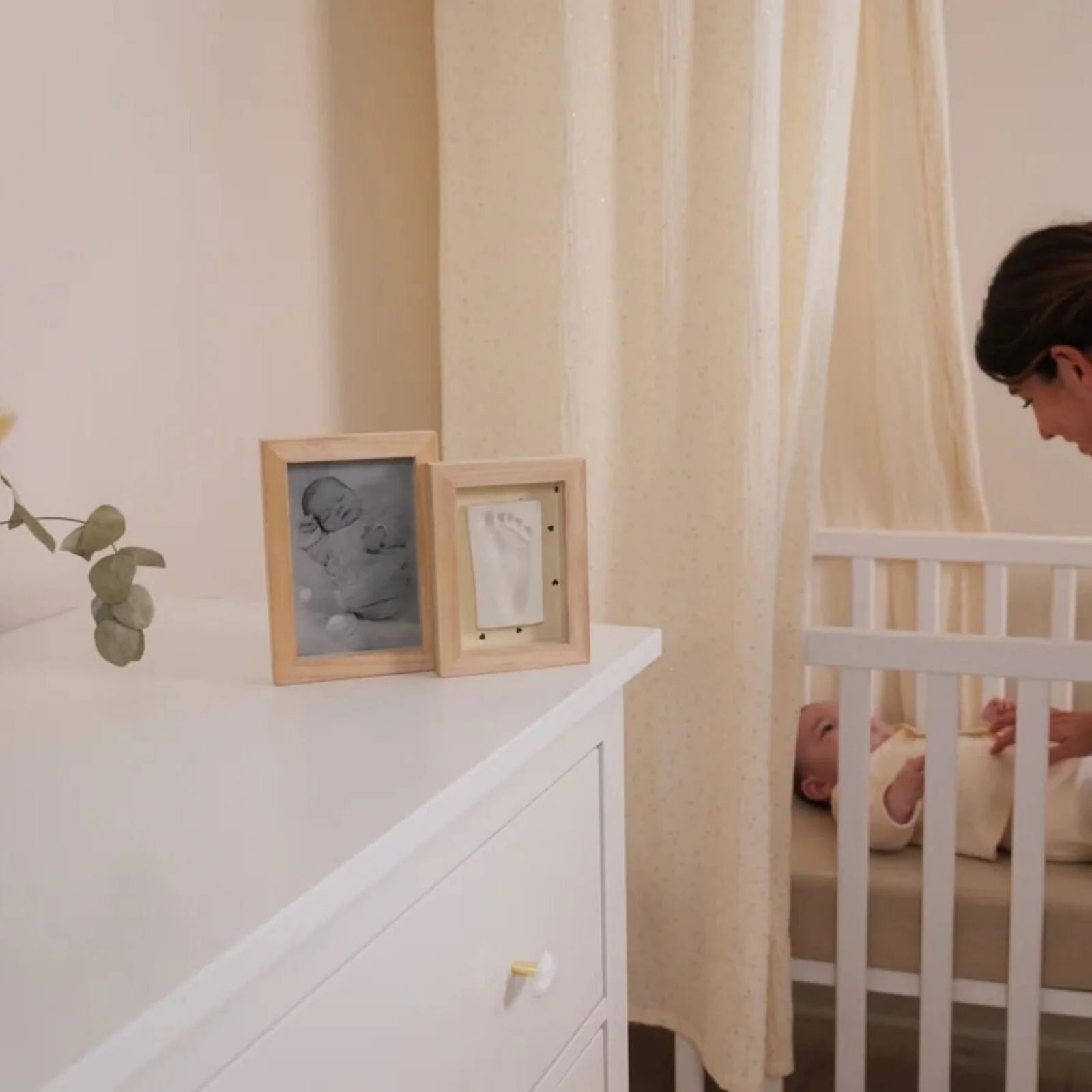 Petit Artichaut Duo Frame with Hand & Foot Imprints - Jolis Coeurs - ebebek - Black Friday