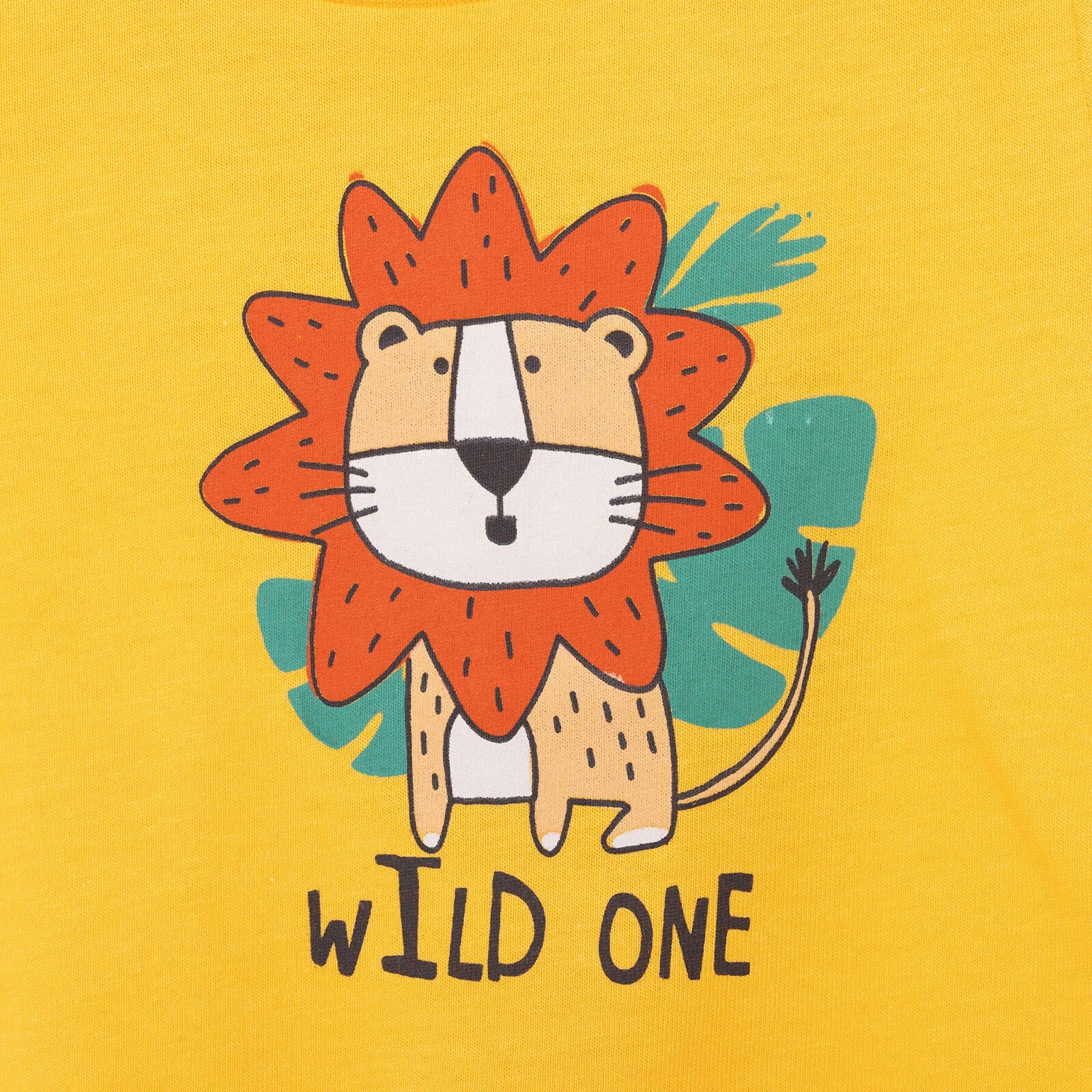 HelloBaby Basic Lion Printed Tshirt - Yellow - ebebek - Black Friday