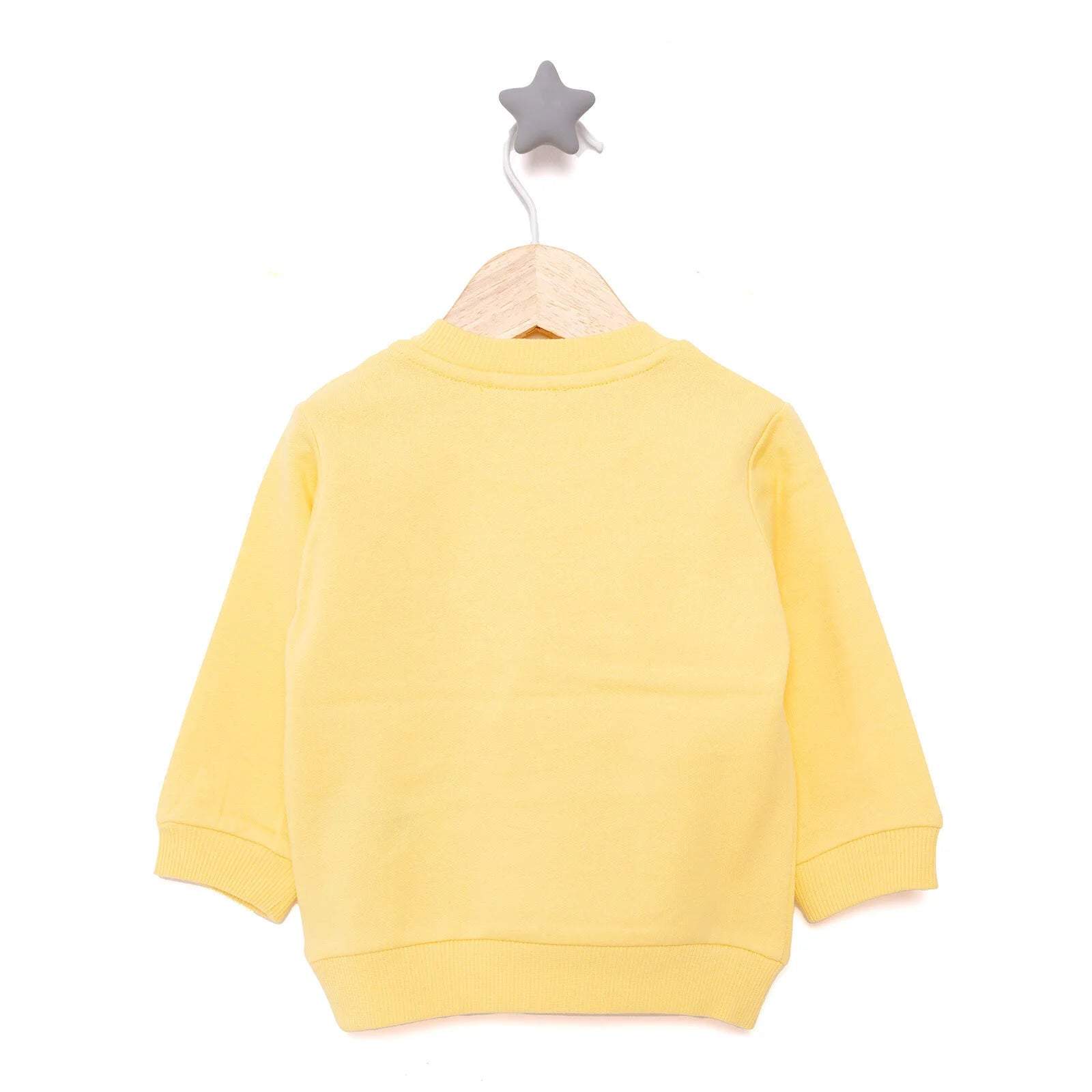 HelloBaby Basic Low Raised Cat Printed Sweatshirt - Light Yellow - ebebek - Black Friday