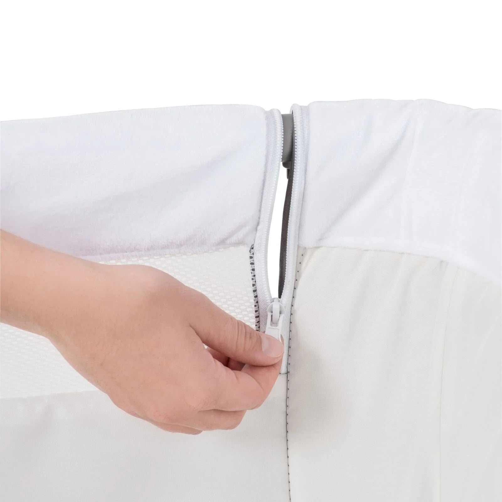 Hauck Face to Me 2 Bedside Crib - Melange Grey - Hauck - ebebek