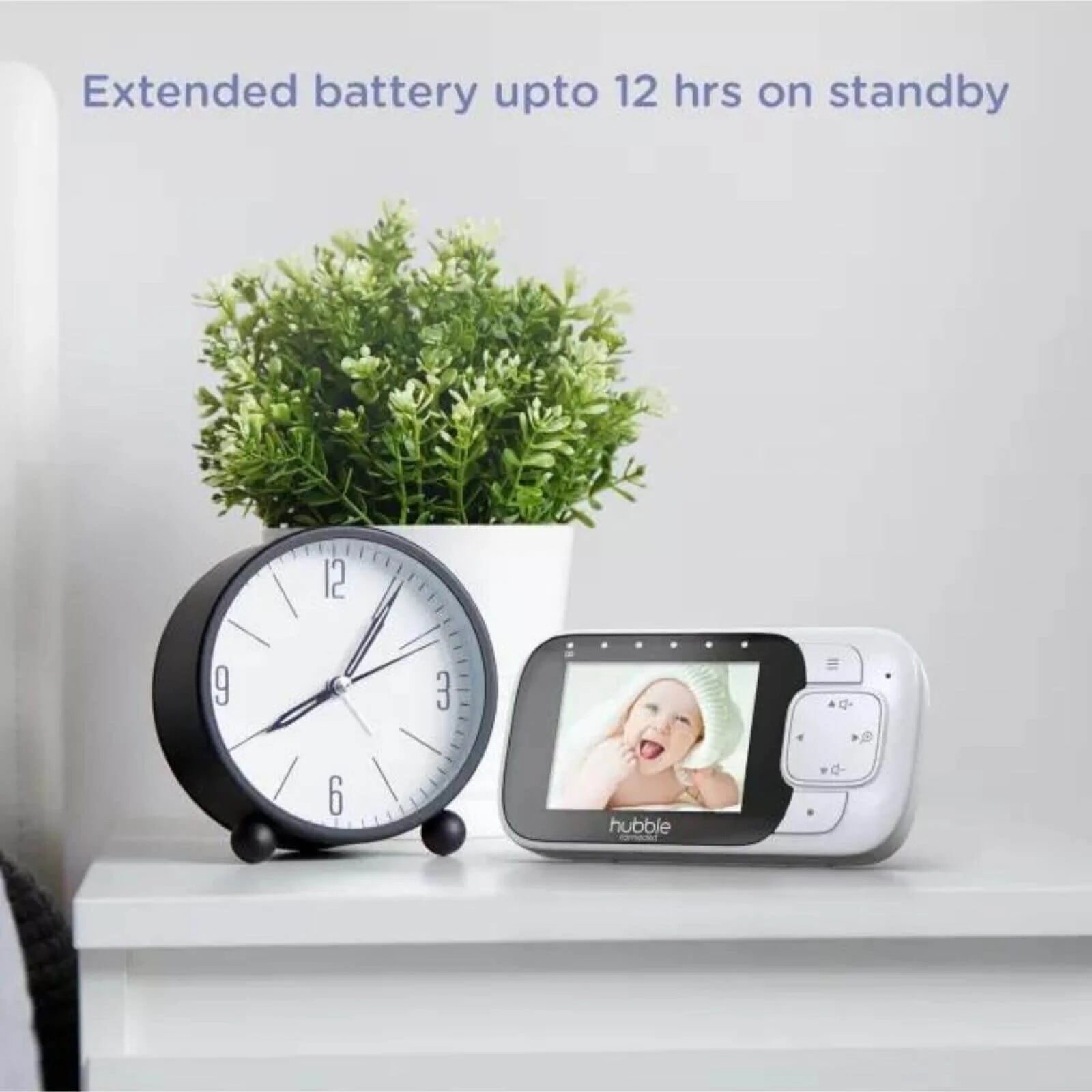 Hubble Nursery Pal Essentials 2.8" Video Baby Monitor White - ebebek - Black Friday