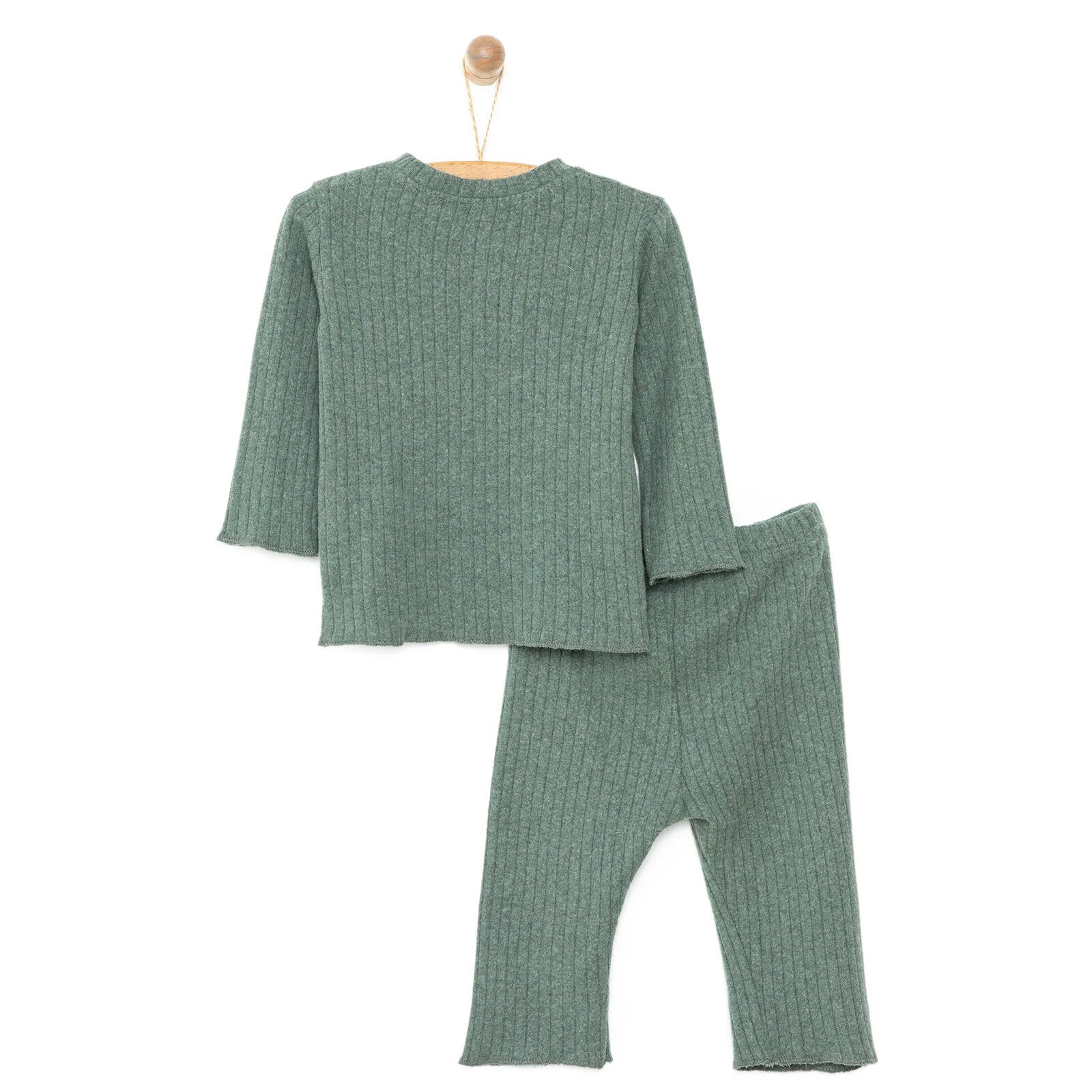 HelloBaby Baby Boy Long Sleeve Pyjamas Set - Khaki - ebebek - Black Friday