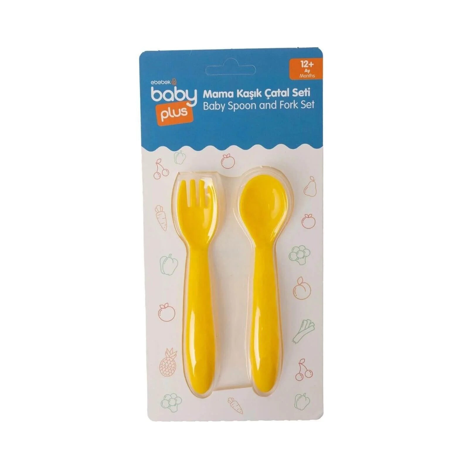 baby plus Baby Food Spoon & Fork Set - ebebek - Black Friday
