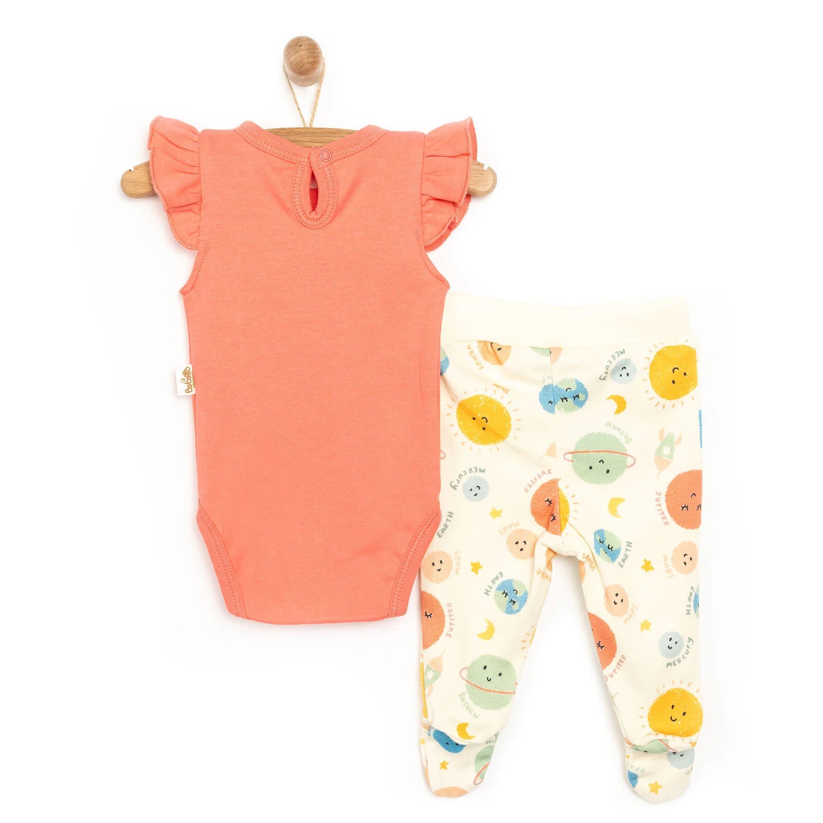 Bebetto Newborn Organic Cosmic Space Body - Salmon - ebebek - Black Friday