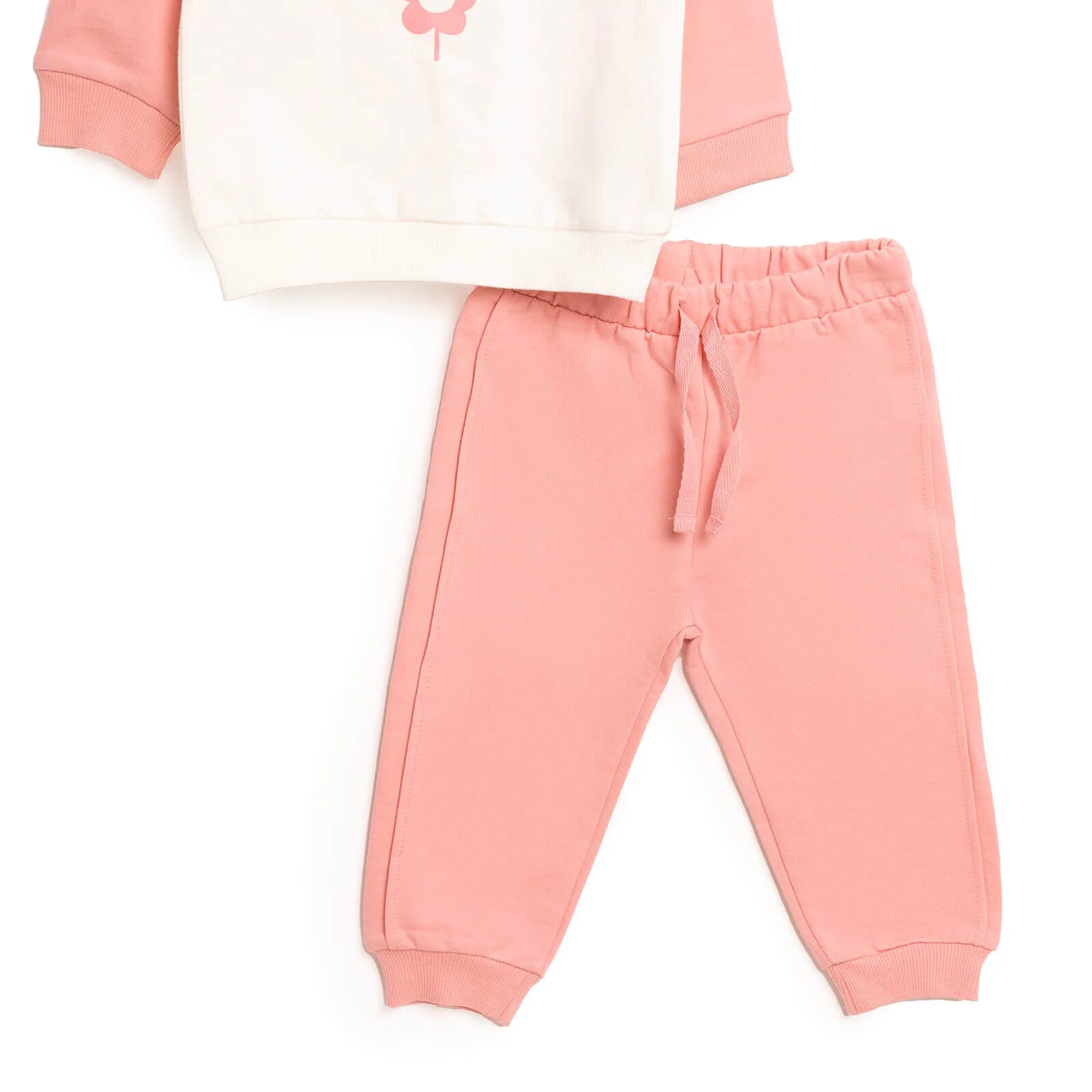 HelloBaby Baby Girl Sweatshirt Footless Bottom - Ecru - ebebek - Black Friday