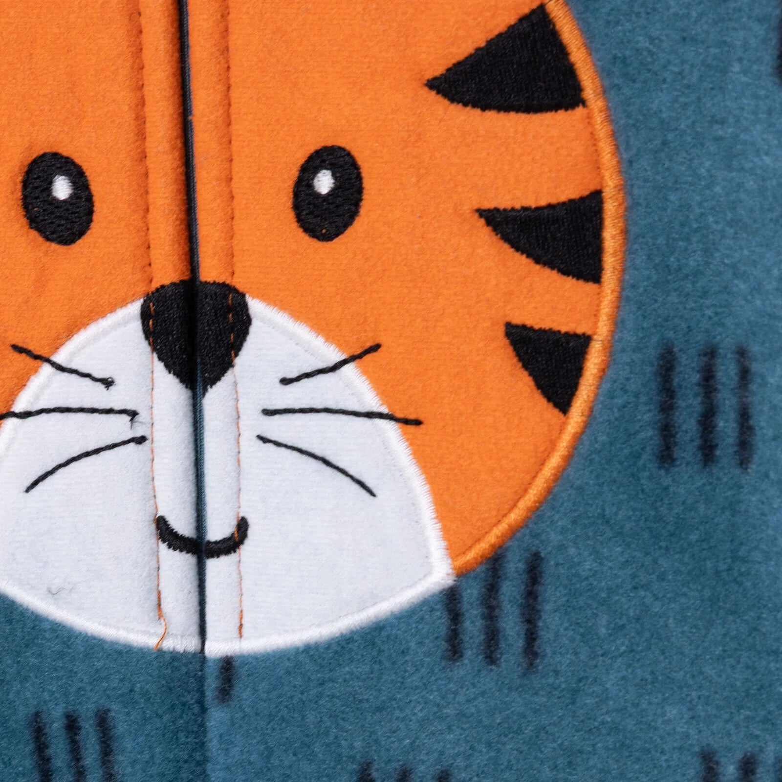 HelloBaby Newborn Polar Footed Jumpsuit - Petrol Printed - ebebek - Black Friday