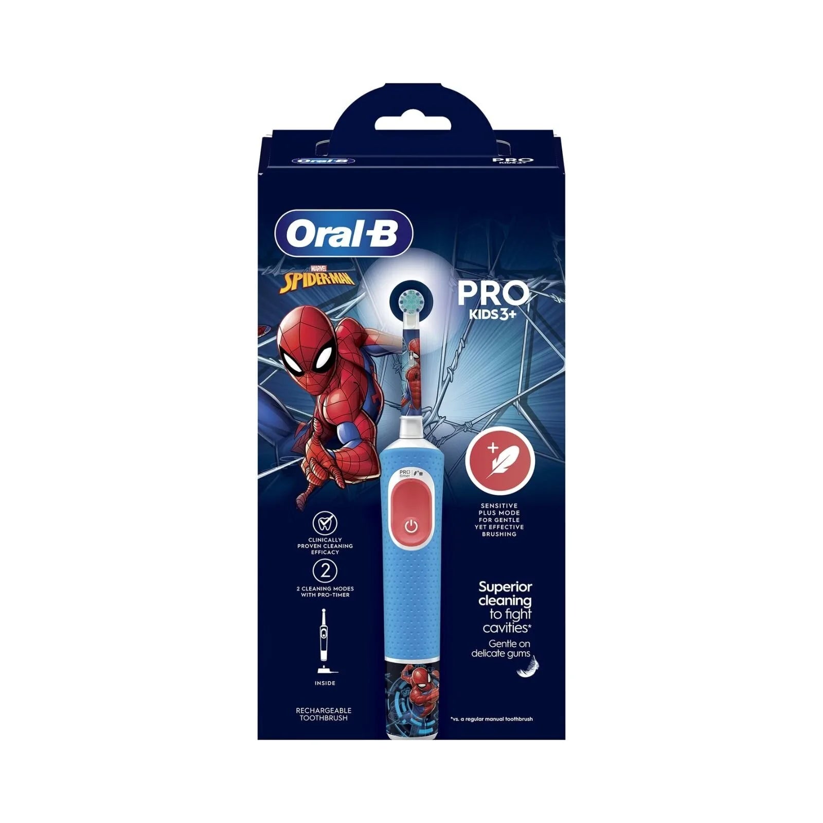 Oral - B Vitality Pro Kids Electric Toothbrush - Spider - Man - ebebek - Black Friday