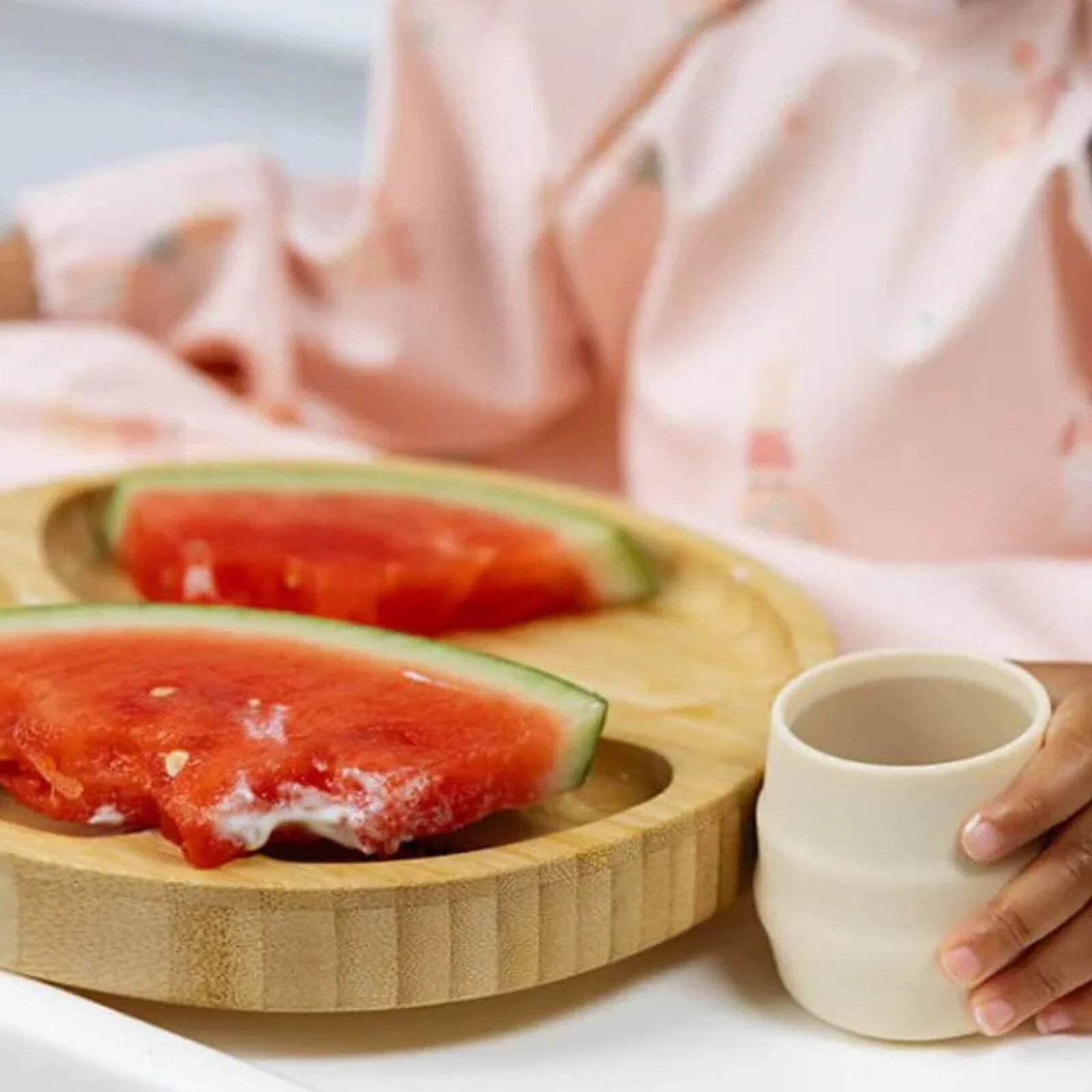 Bibado Natural Bamboo Suction Divider Plate - Fawn - ebebek - Black Friday