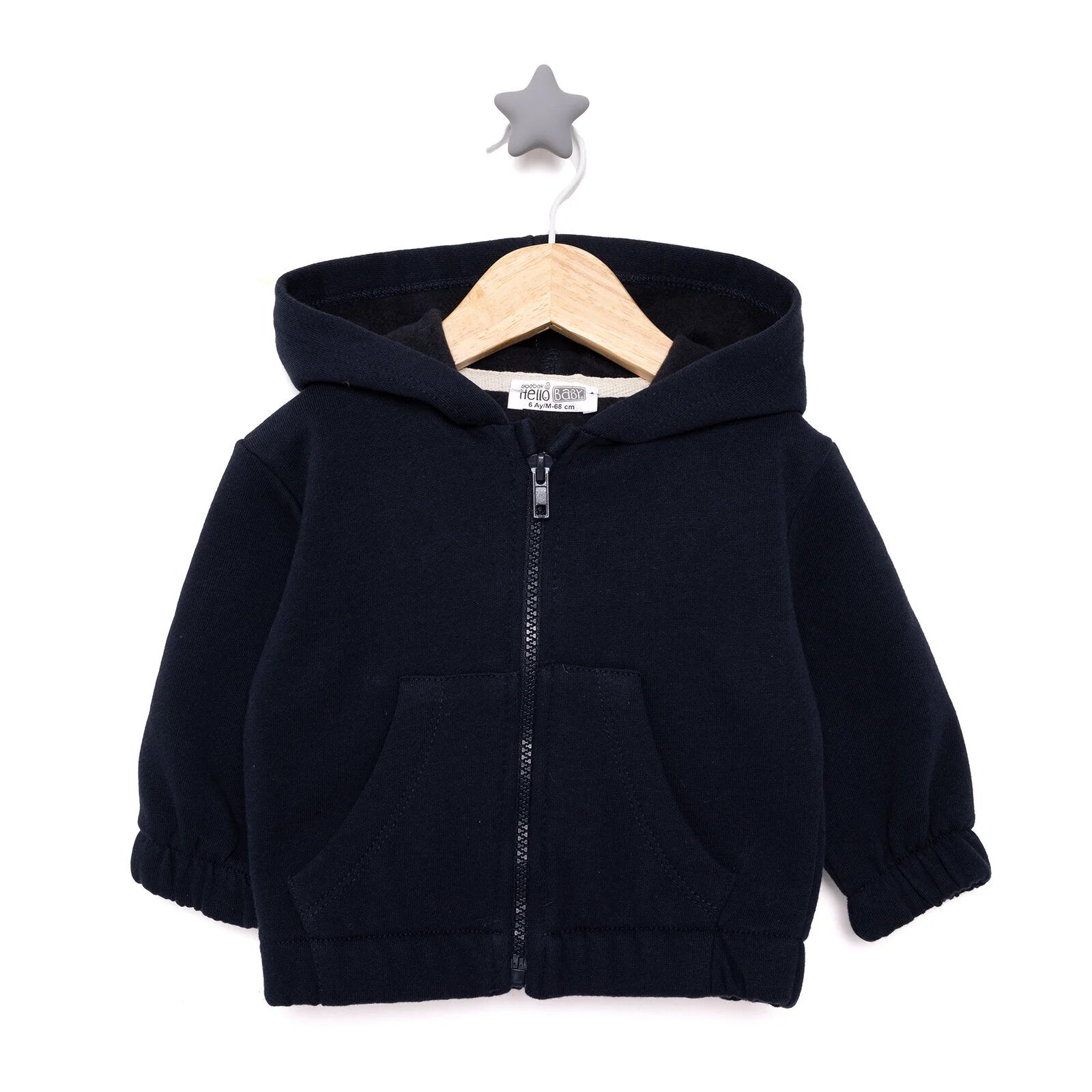 HelloBaby Basic Baby Boy Cardigan - Navy Blue - ebebek - Black Friday