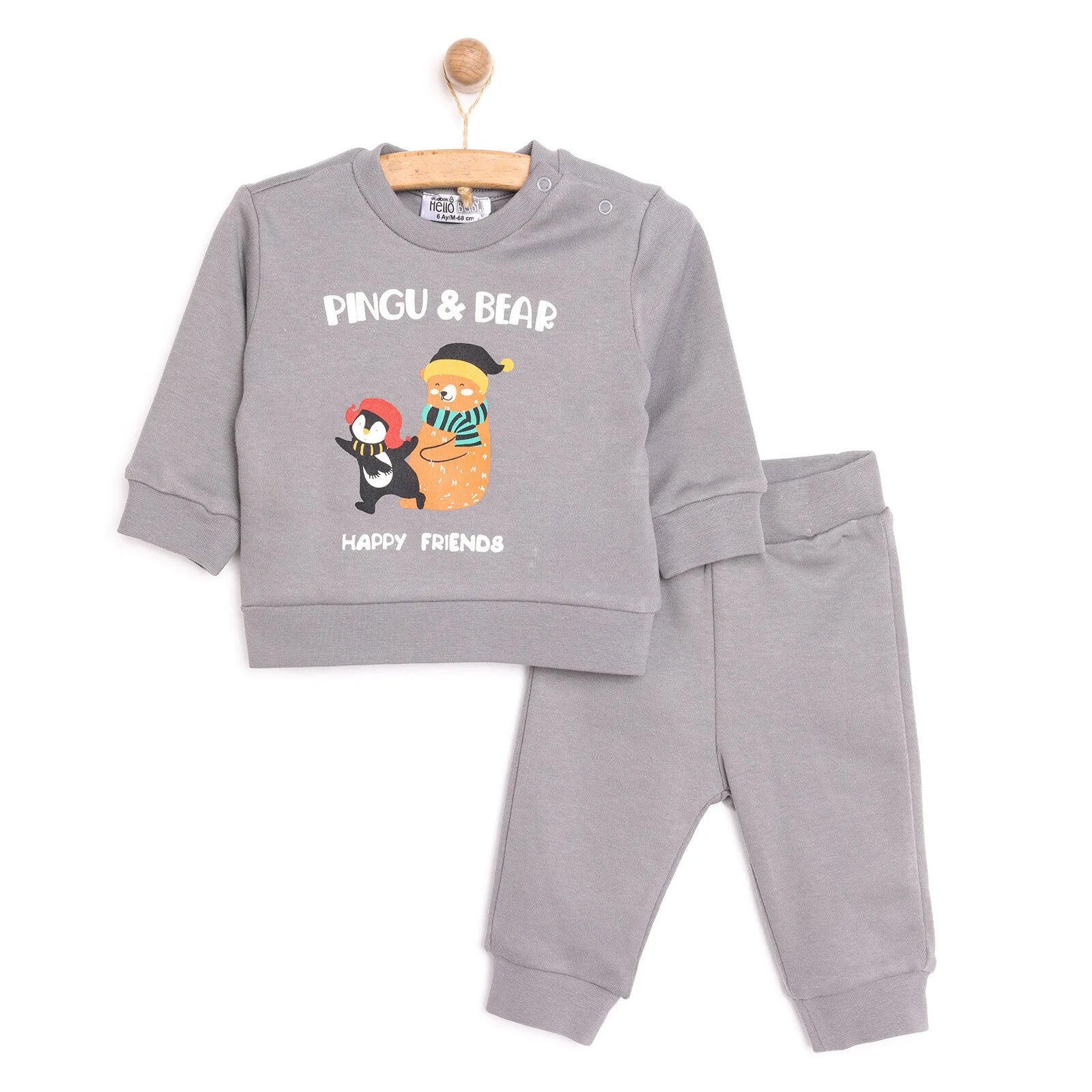 HelloBaby Jogging Set - Grey - ebebek - Black Friday