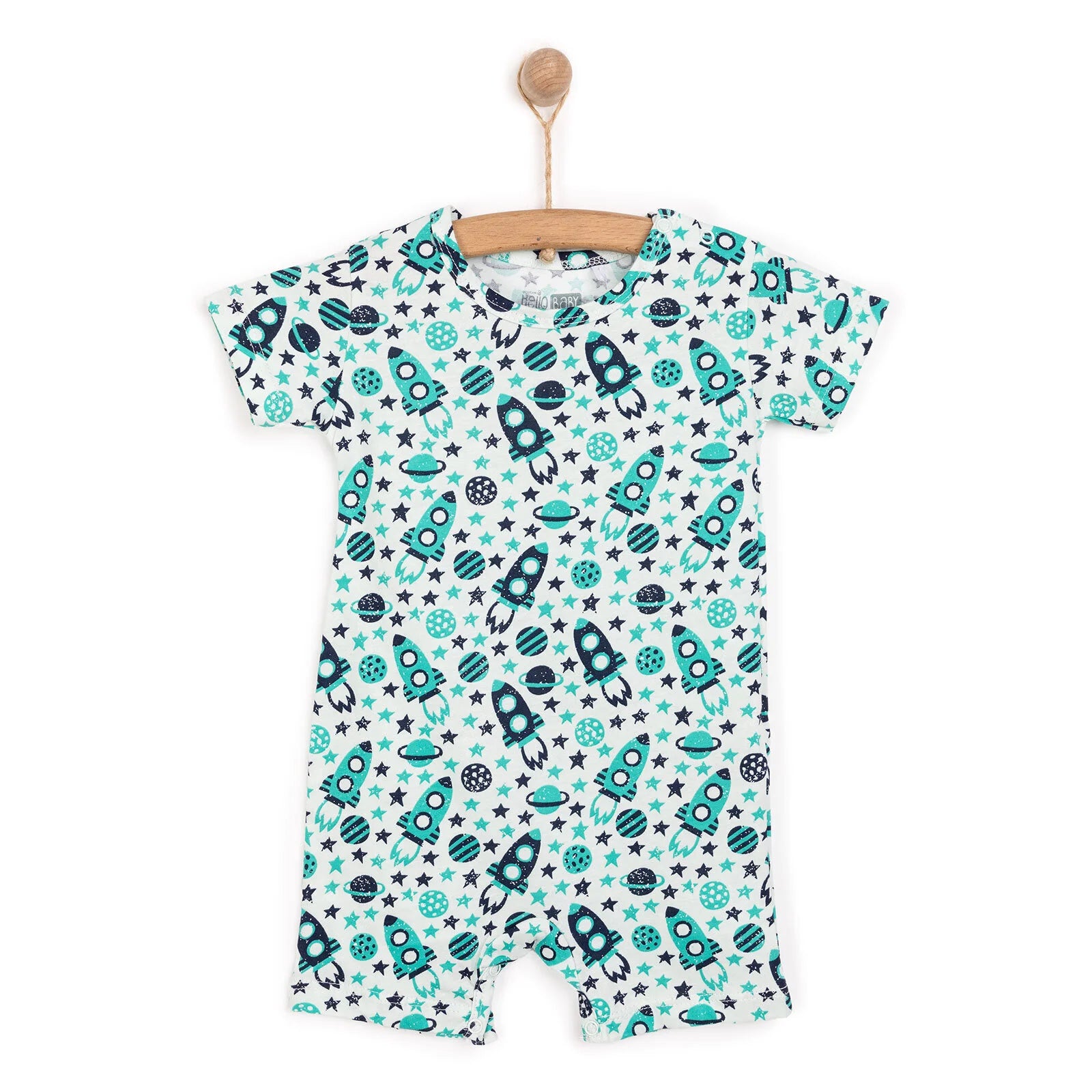 HelloBaby Boy Short Overalls - Green - ebebek - Black Friday