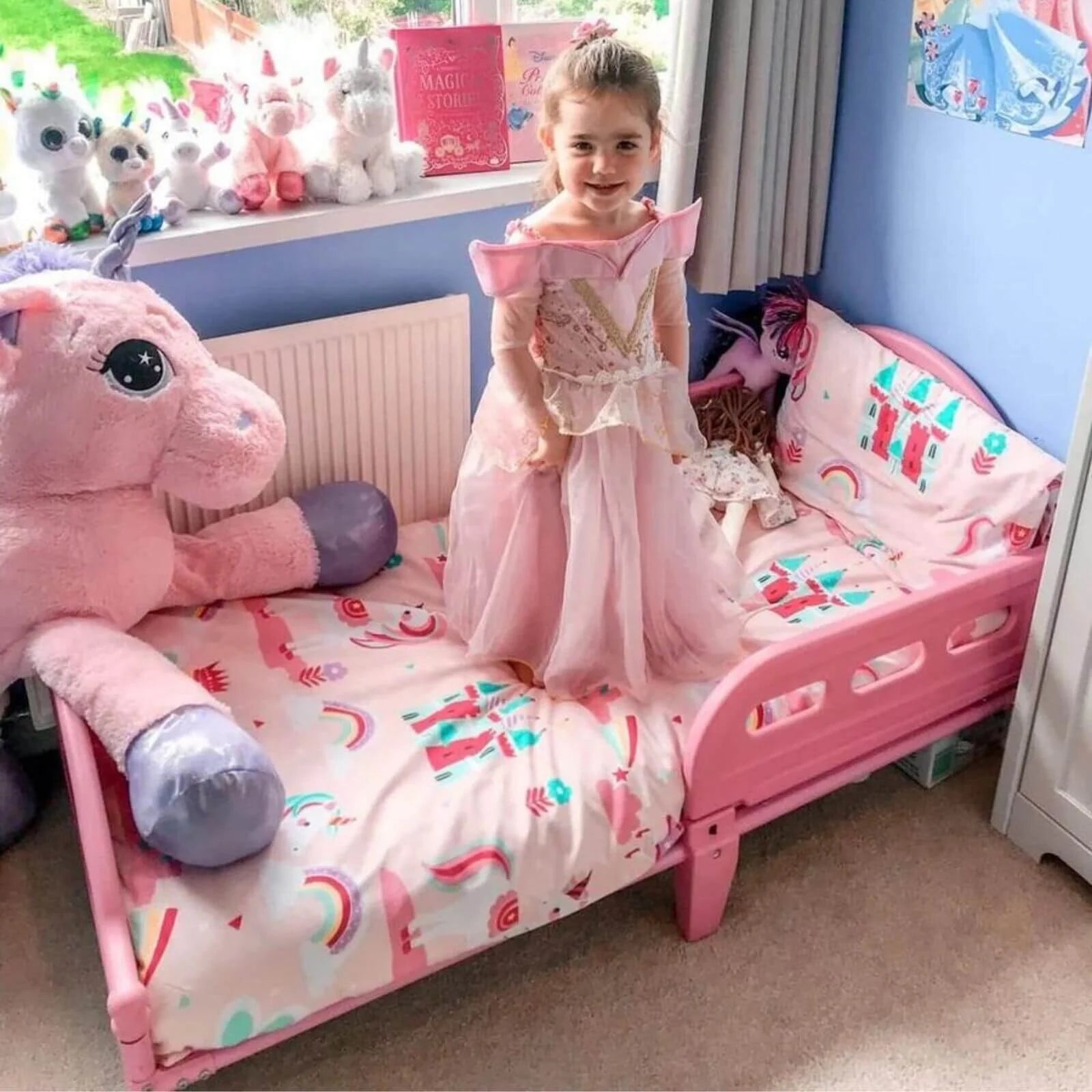 Bloomsbury Mill Single Duvet Set - Magic Unicorn - ebebek - Black Friday