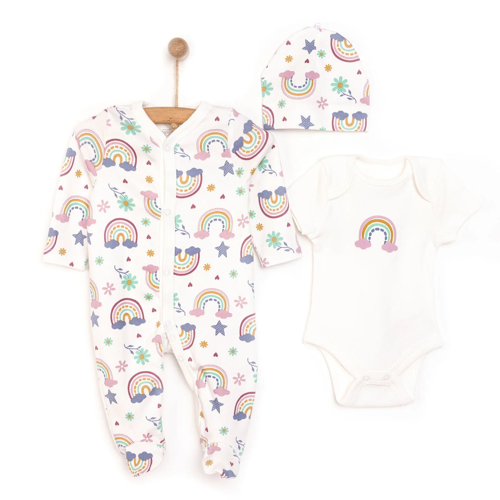 HelloBaby Baby Girl Jumpsuit - Body - Hat - Ecru - ebebek - Black Friday