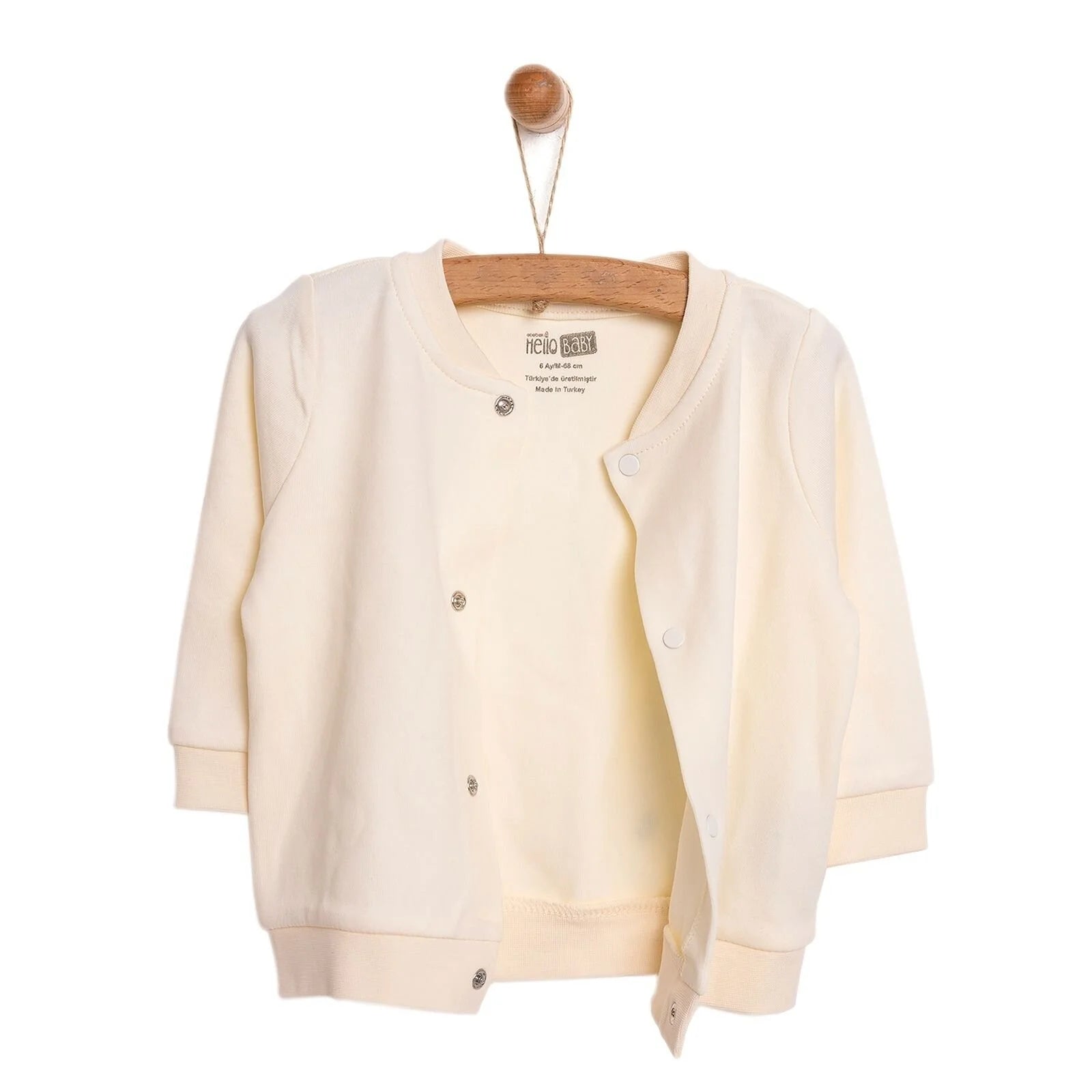 HelloBaby Basic Rib Cardigan - Ecru - ebebek - Black Friday