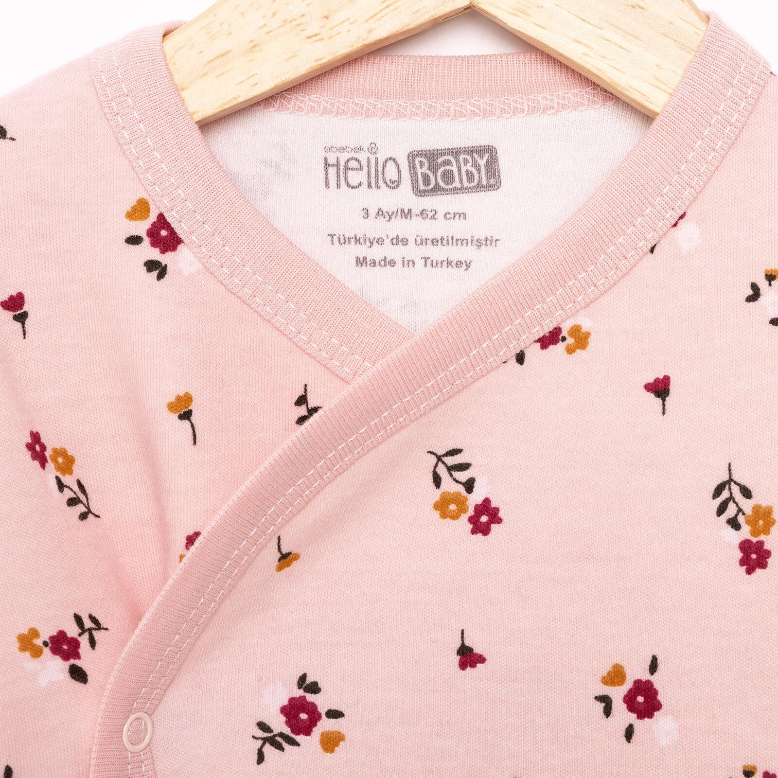 HelloBaby Girl Wrapover Top - Footed Bottom - Pink - ebebek - Black Friday