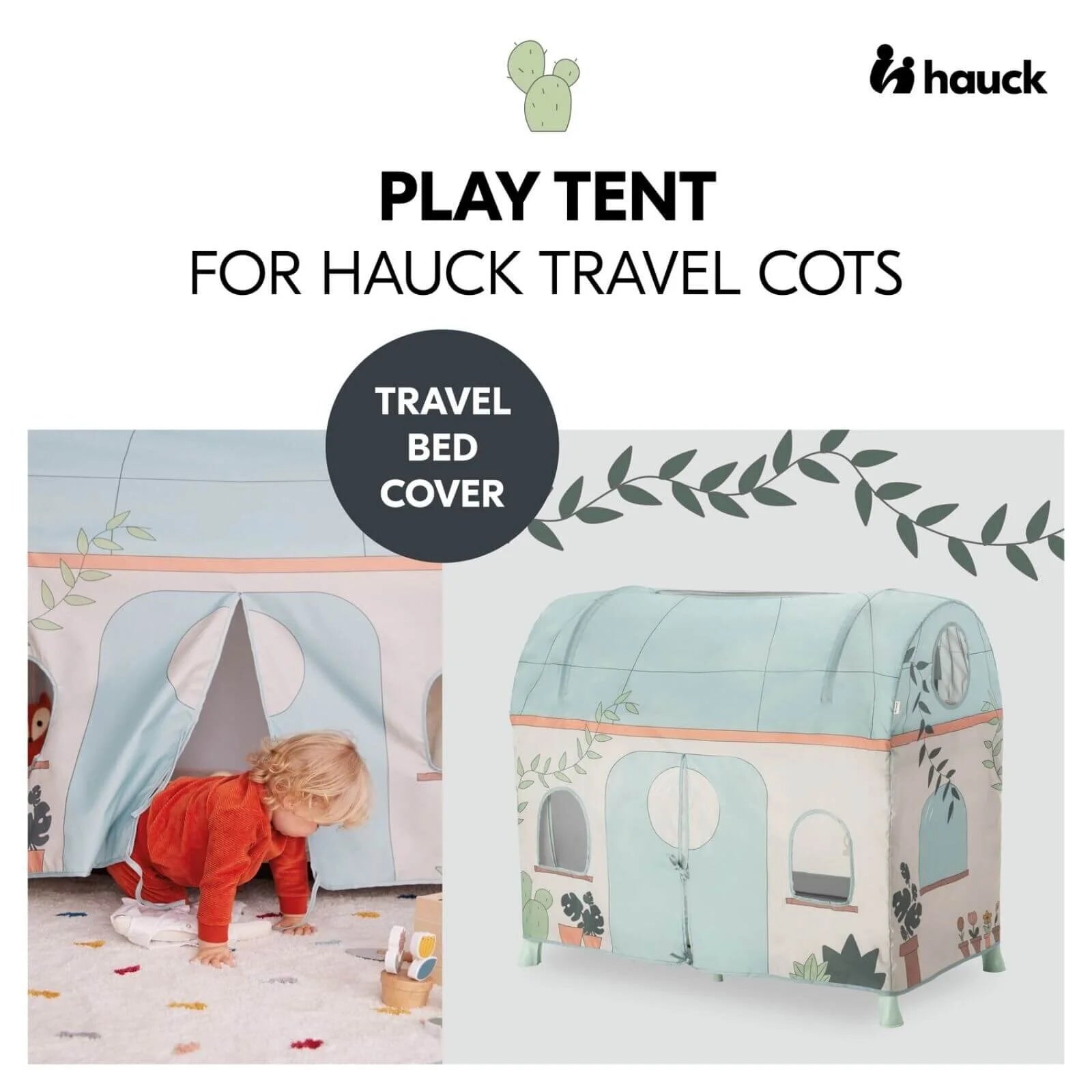 Hauck Travel Cot Cover - Plants - ebebek - Black Friday