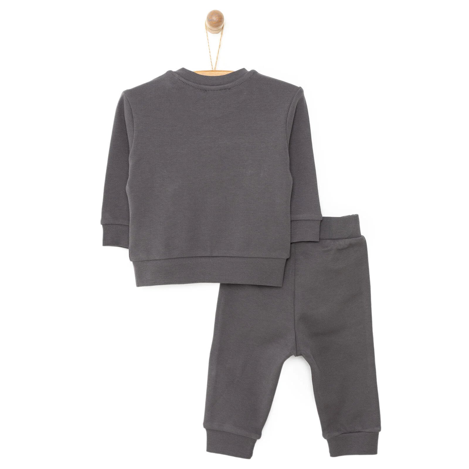 HelloBaby Basic Boy Text Printed Jogging - Anthracite - ebebek - Black Friday