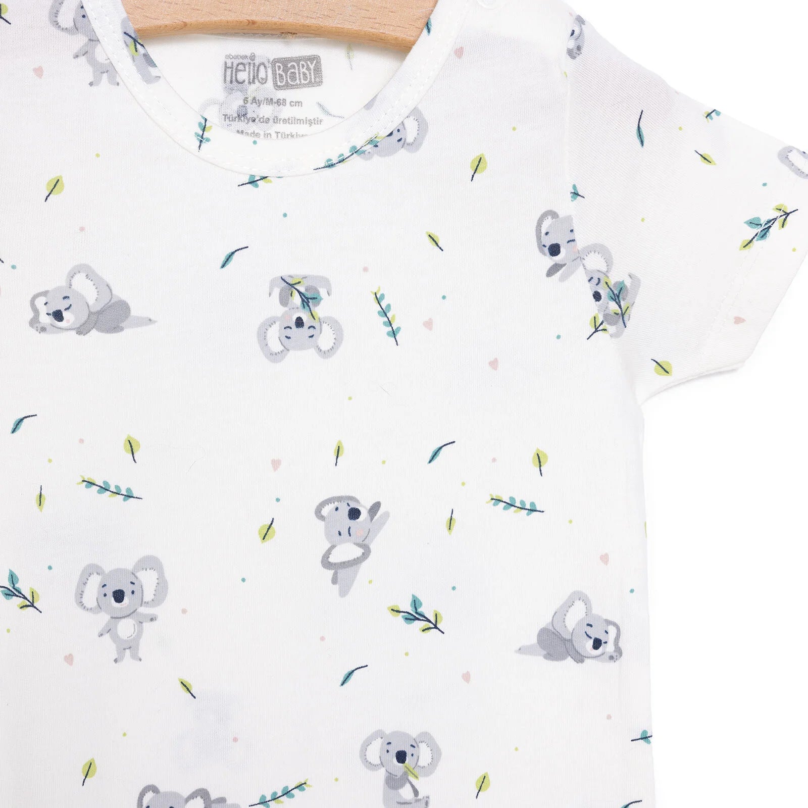 HelloBaby Newborn Boy Short Overalls - Ecru - ebebek - Black Friday