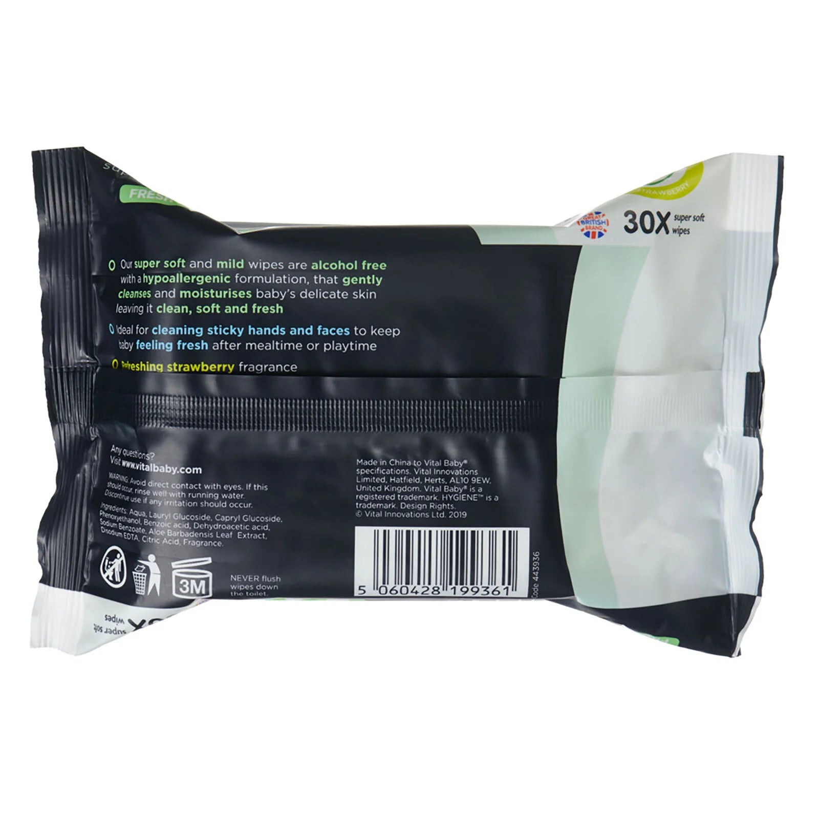 Vital Baby Hygiene Super Soft Hand & Face Wipes 30 pcs - ebebek - Black Friday