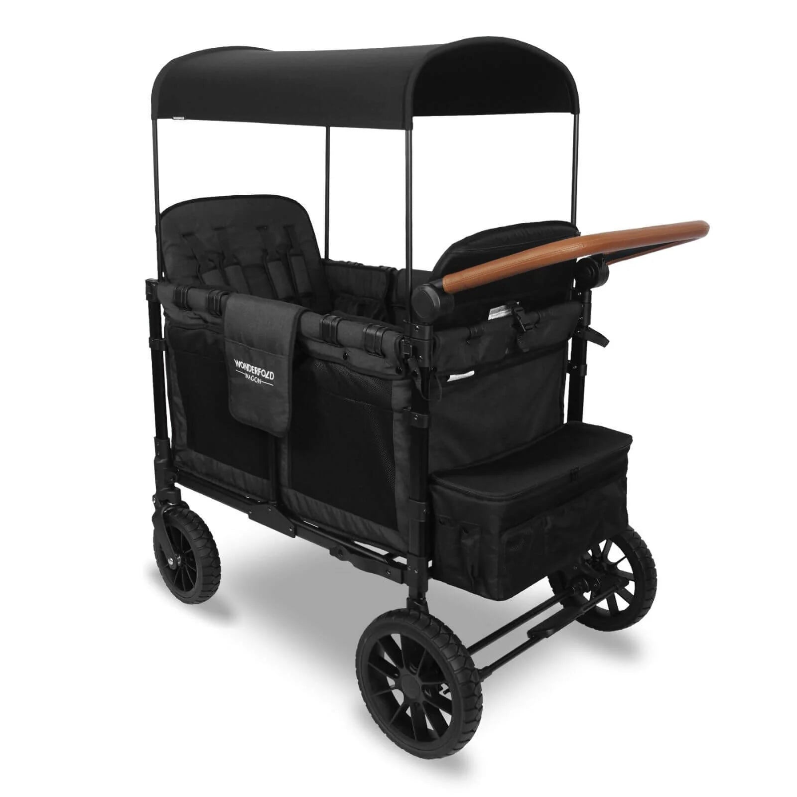 W4 Luxe Quad Stroller Wagon - Volcanic Black - ebebek - Black Friday