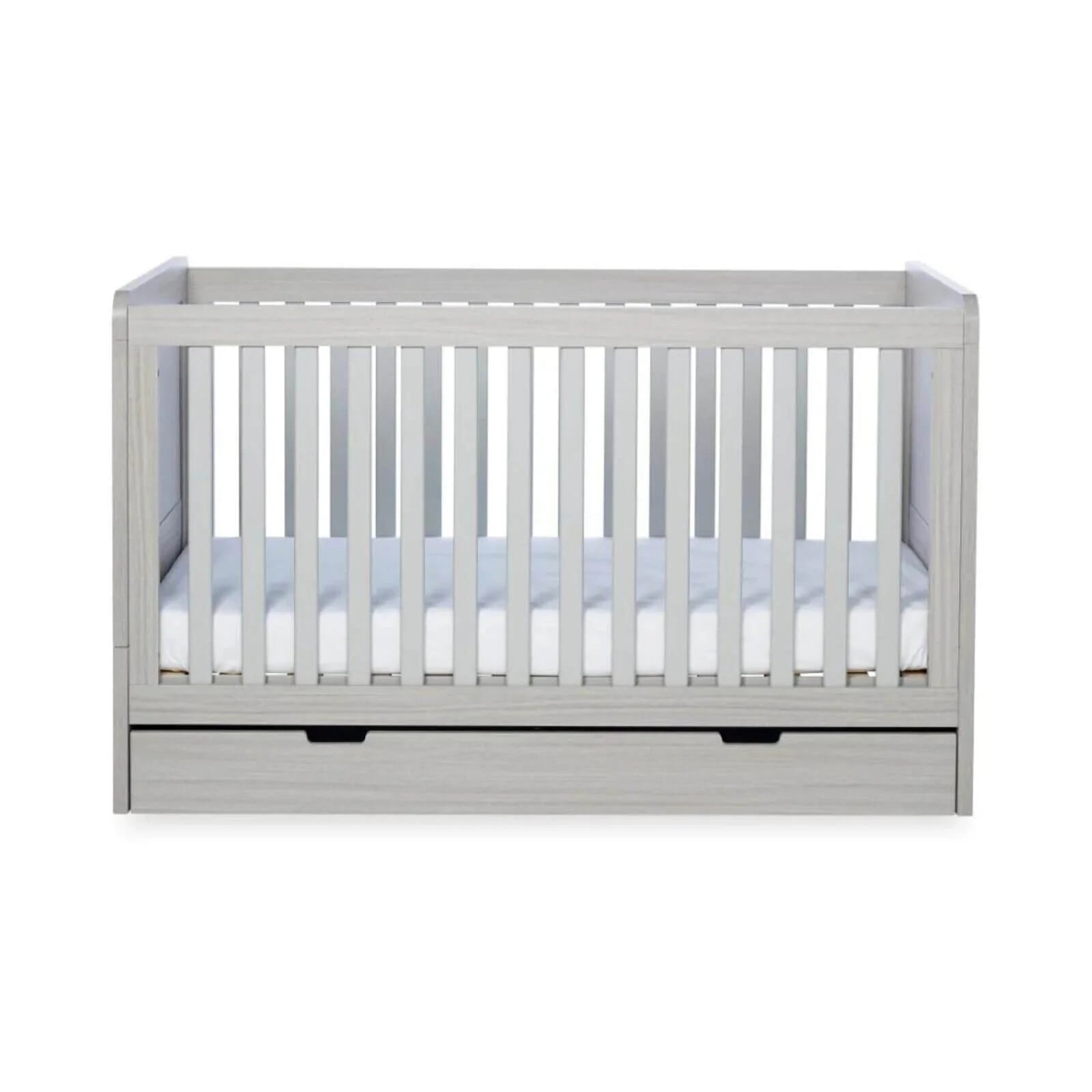Ickle Bubba Pembrey Cot Bed & Under Drawer Ash Grey - Premium Pocket Sprung Mattress - ebebek - Black Friday