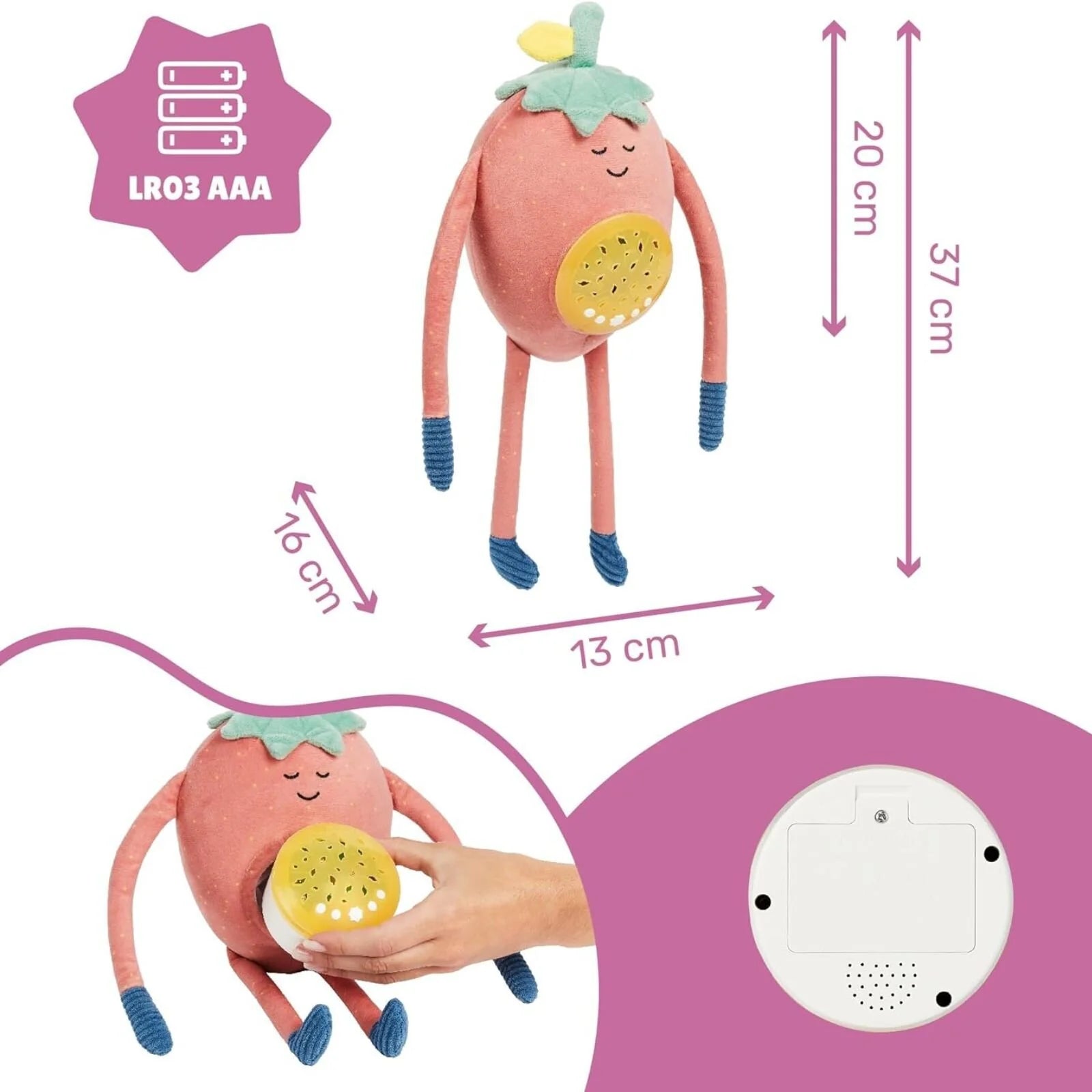 Badabulle Barnaby Plush Projection Night Light - ebebek - Black Friday