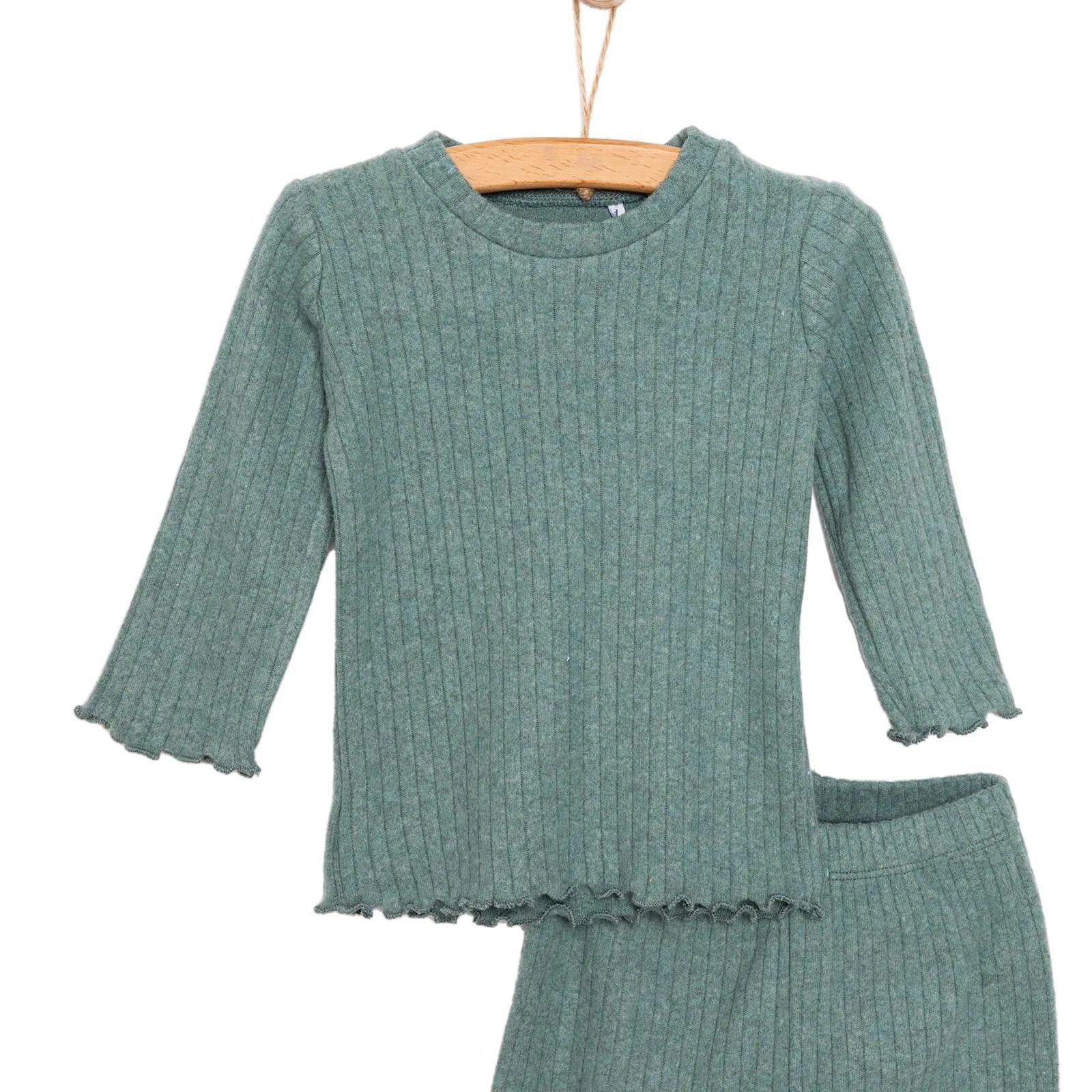 HelloBaby Girl Long Sleeve Pyjamas Set - Green - ebebek - Black Friday