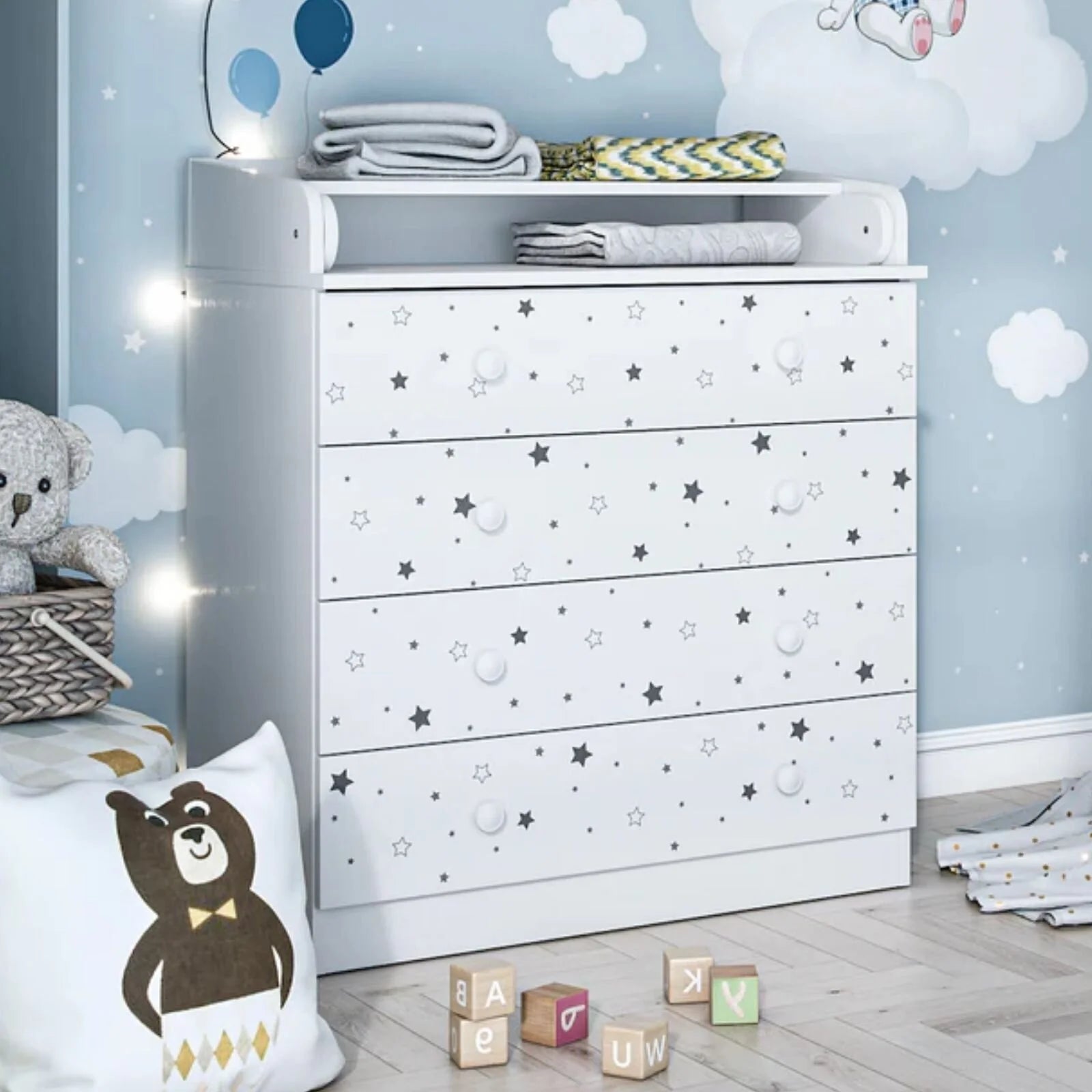 Shefa Kids 800 Changing Dresser - Starlight - ebebek - Black Friday