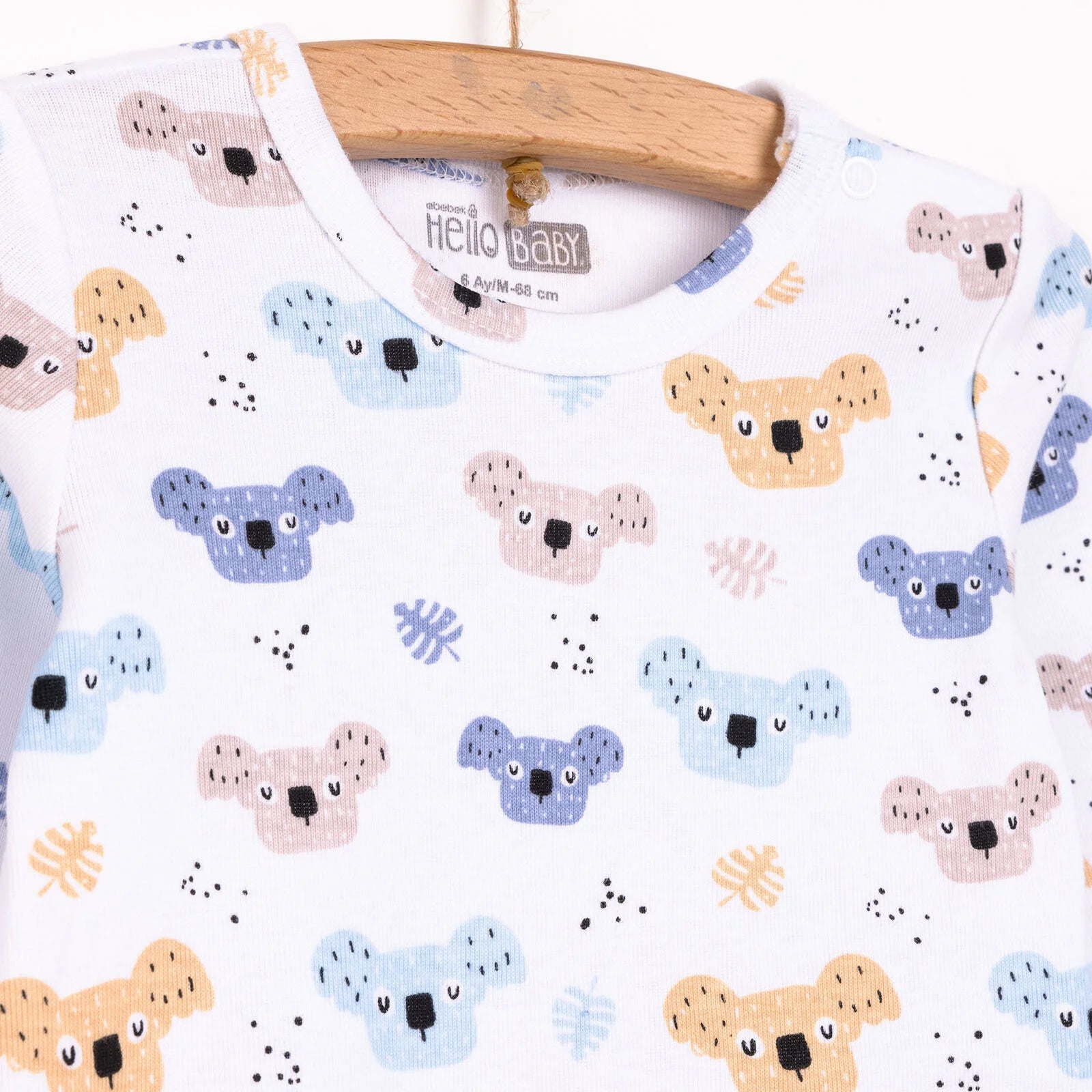 HelloBaby Baby Boy Long Sleeve Body - Blue - ebebek - Black Friday