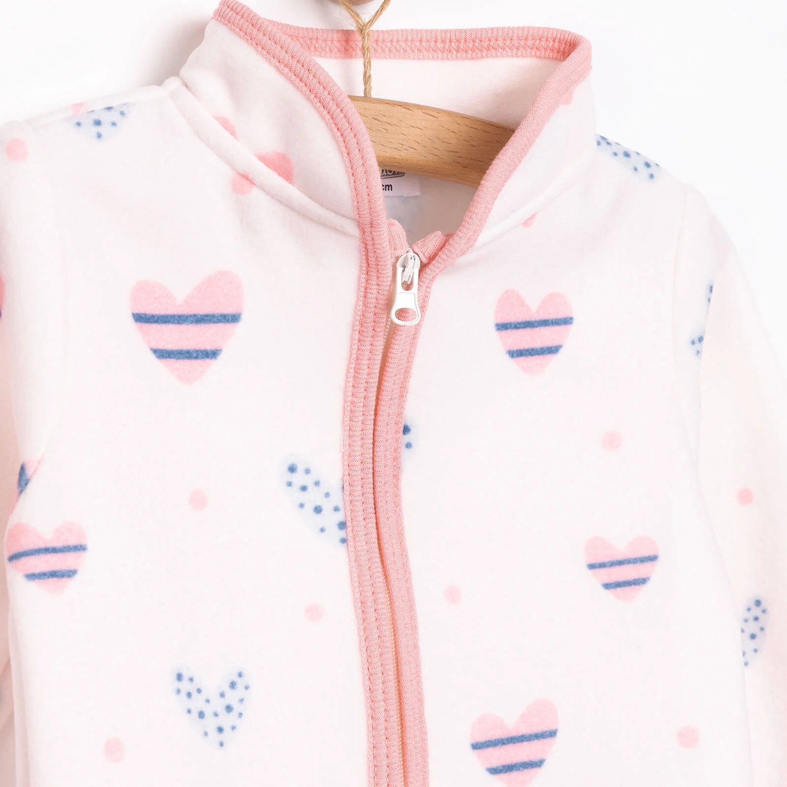 HelloBaby Basic Repeat Printed Fleece Cardigan - Printed - ebebek - Black Friday