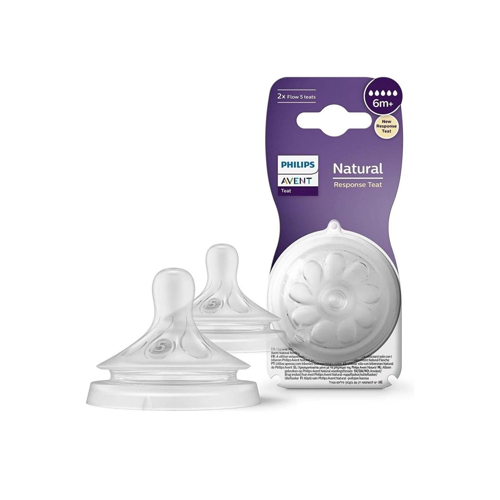 Philips Avent Natural Response Teats Stage 5 (6+ months) Pack of 2 - ebebek - Black Friday