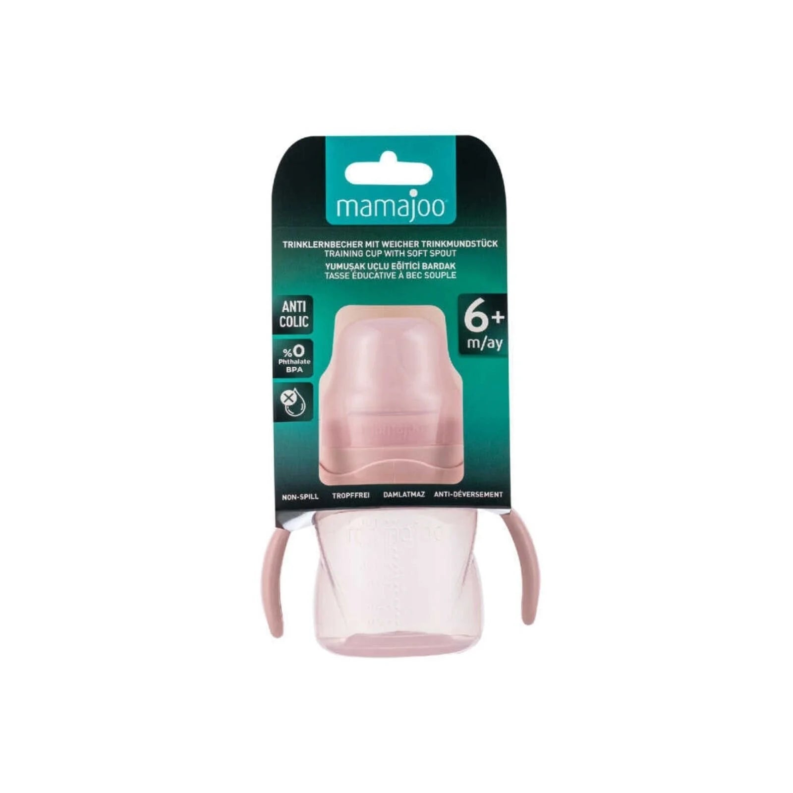 Mamajoo Training Cup with Handles 6+ months 160ml - Powder Pink - ebebek - Black Friday