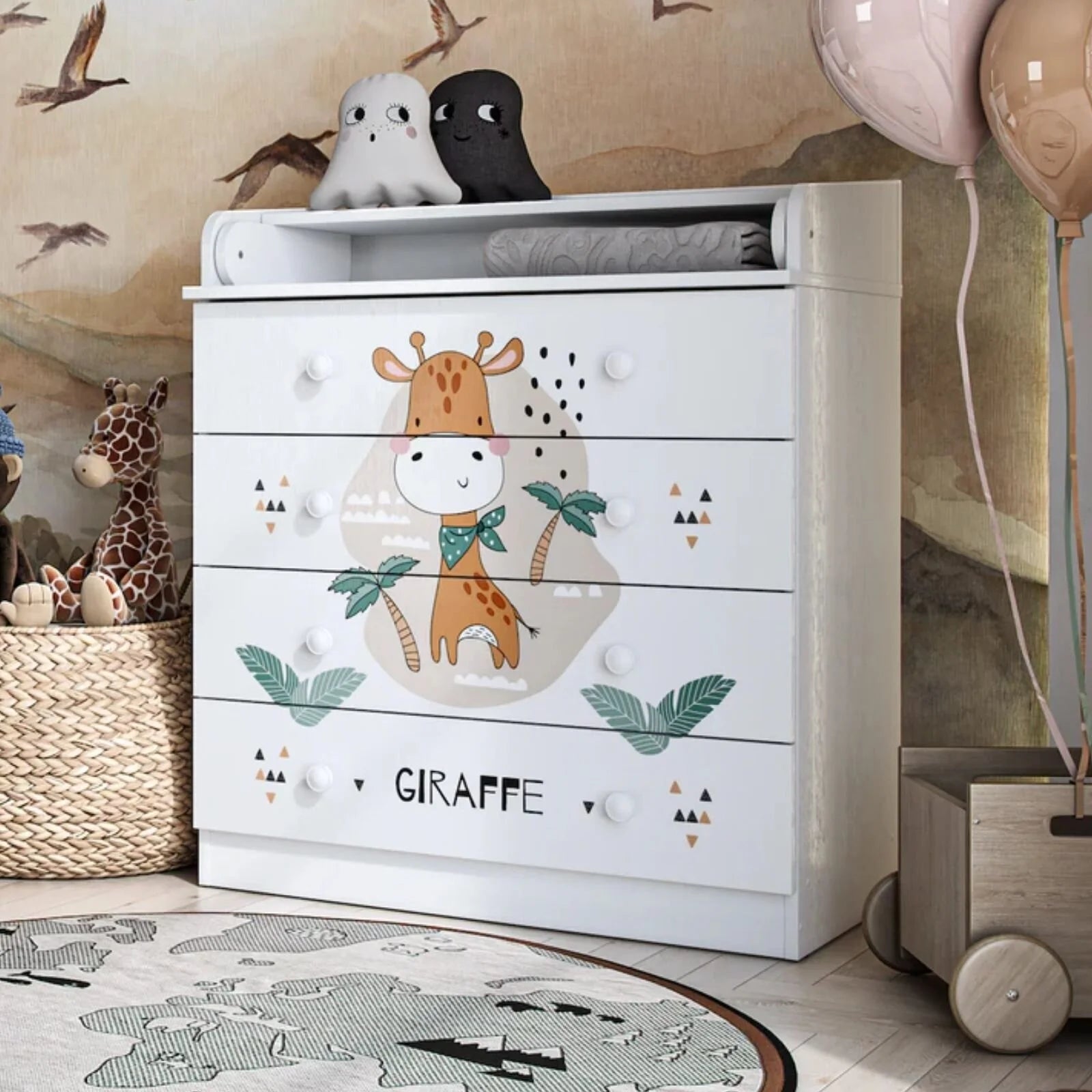 Shefa Kids 800 Changing Dresser - Giraffe - ebebek - Black Friday