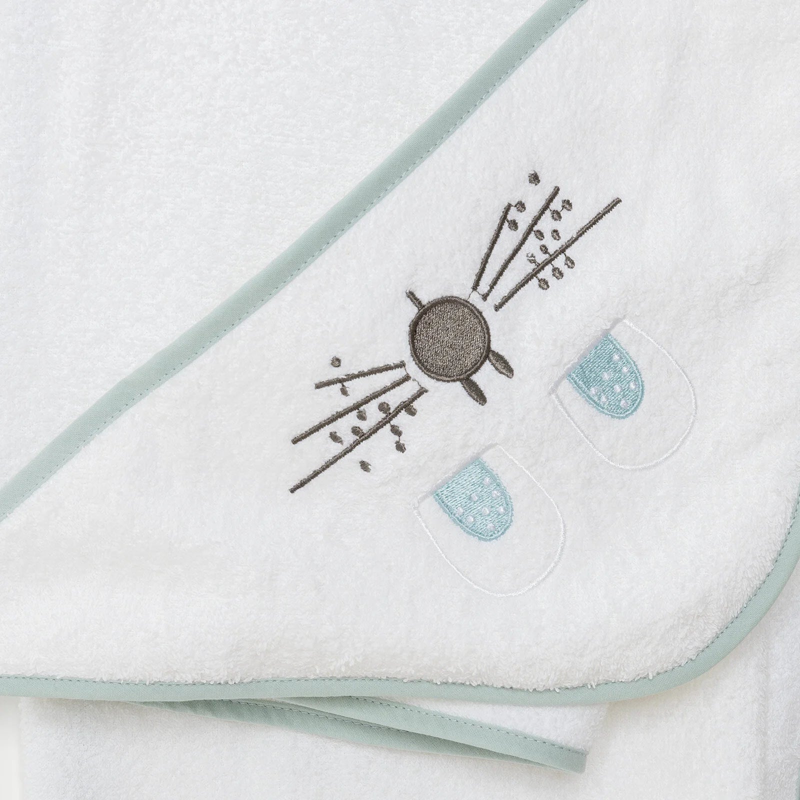 Mollia Baby Boy Hooded Towel - White - ebebek - Black Friday