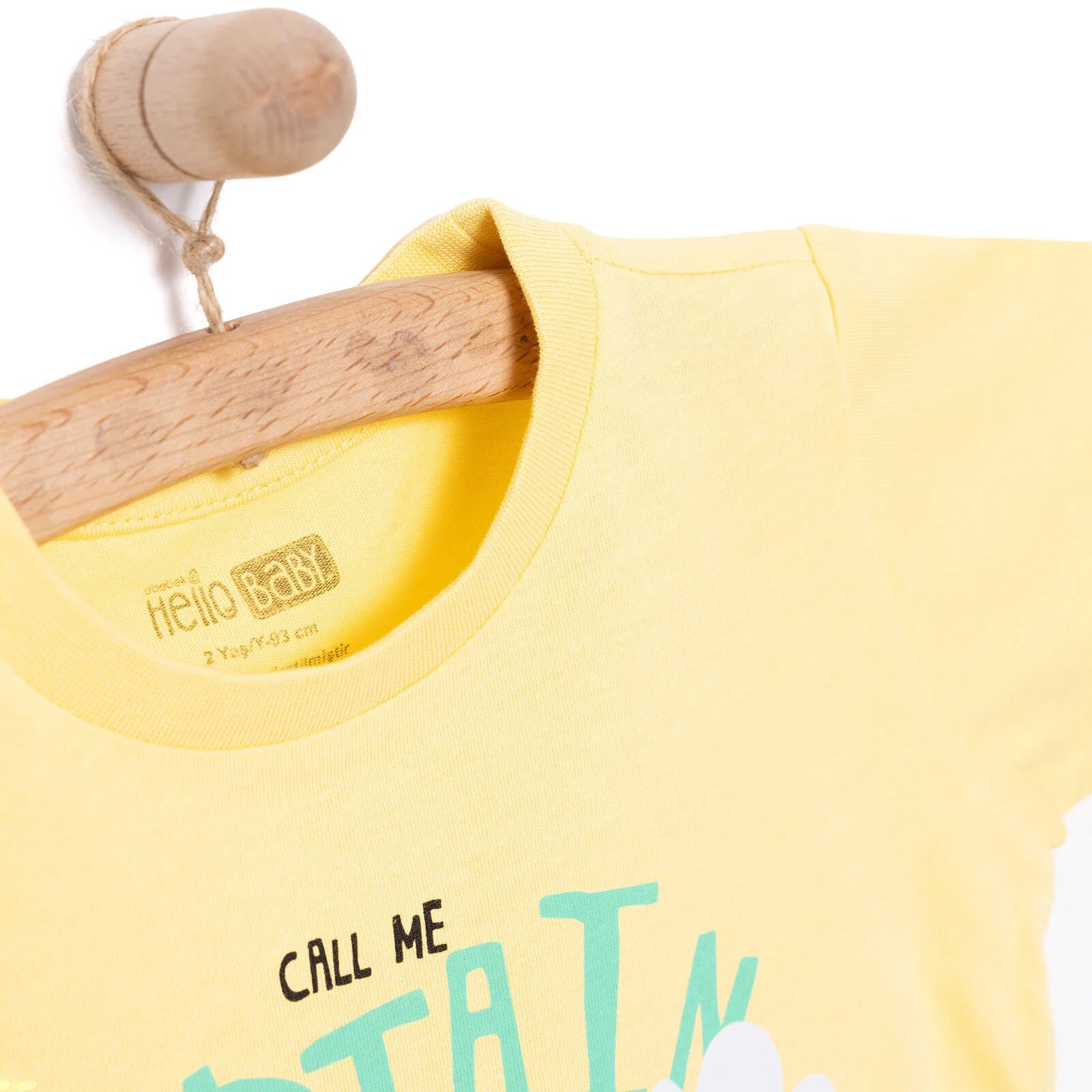 HelloBaby Basic Boy Captain Giraffe Prined Tshirt - Yellow - ebebek - Black Friday