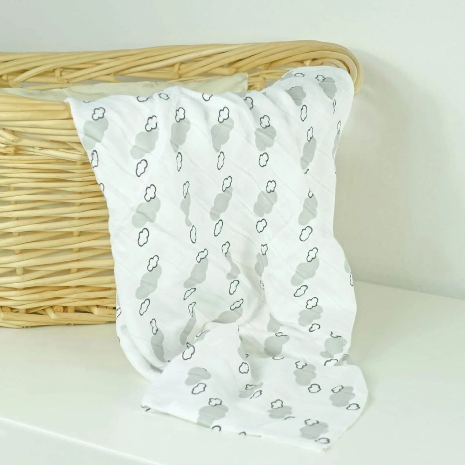 MuslinZ 3 Pack Bamboo/Organic Cotton Muslin Squares 70x70cm - Grey Cloud - ebebek - Black Friday