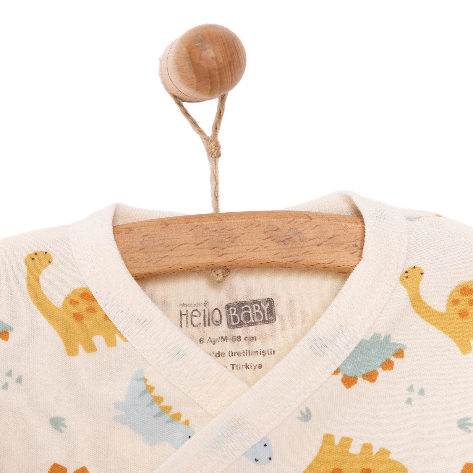 HelloBaby Newborn Baby Top - Hat - Footed Bottom - Ecru - ebebek - Black Friday