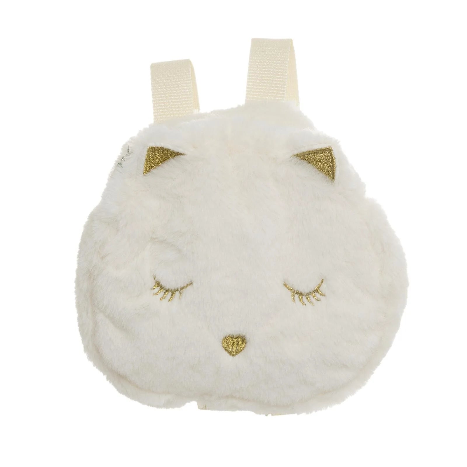 HelloBaby Cat Plush Baby Girl Backpack - Ecru - ebebek - Black Friday