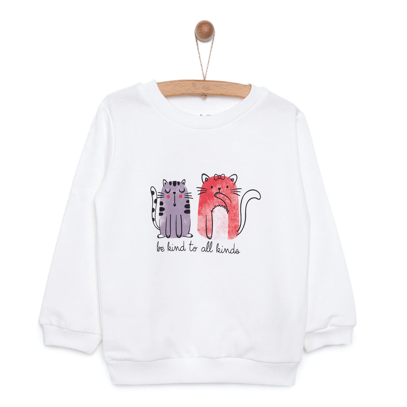 HelloBaby Basic Sweatshirt - Ecru - ebebek - Black Friday