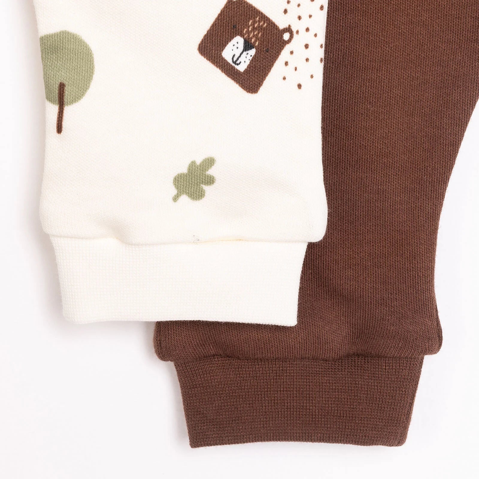 HelloBaby Baby Boy Footless Bottom 2 Pcs - Beige - ebebek - Black Friday