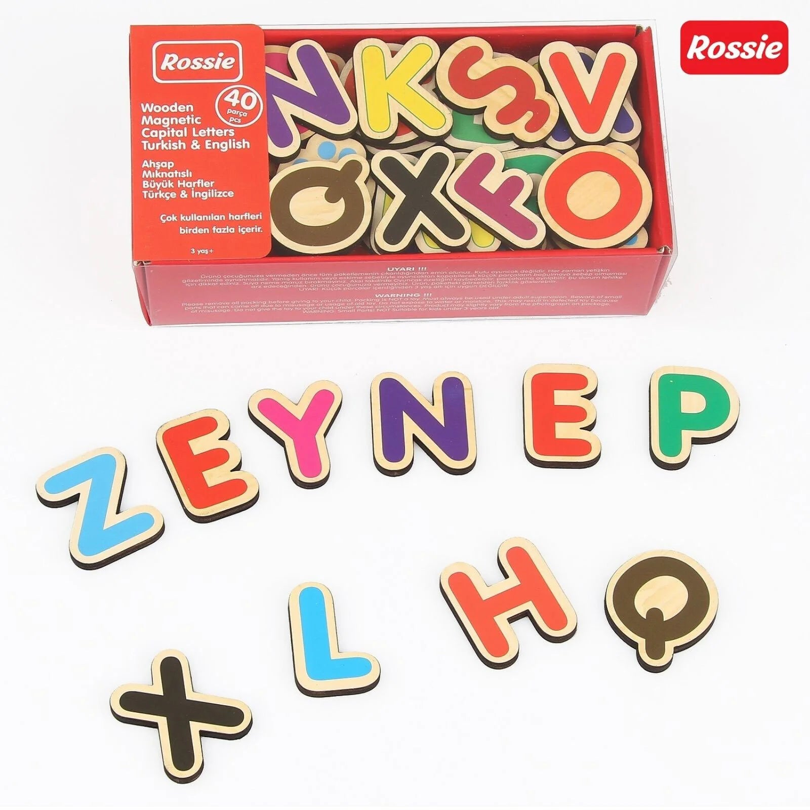 Rossie Magnetic Wooden Capital Letters - ebebek - Black Friday