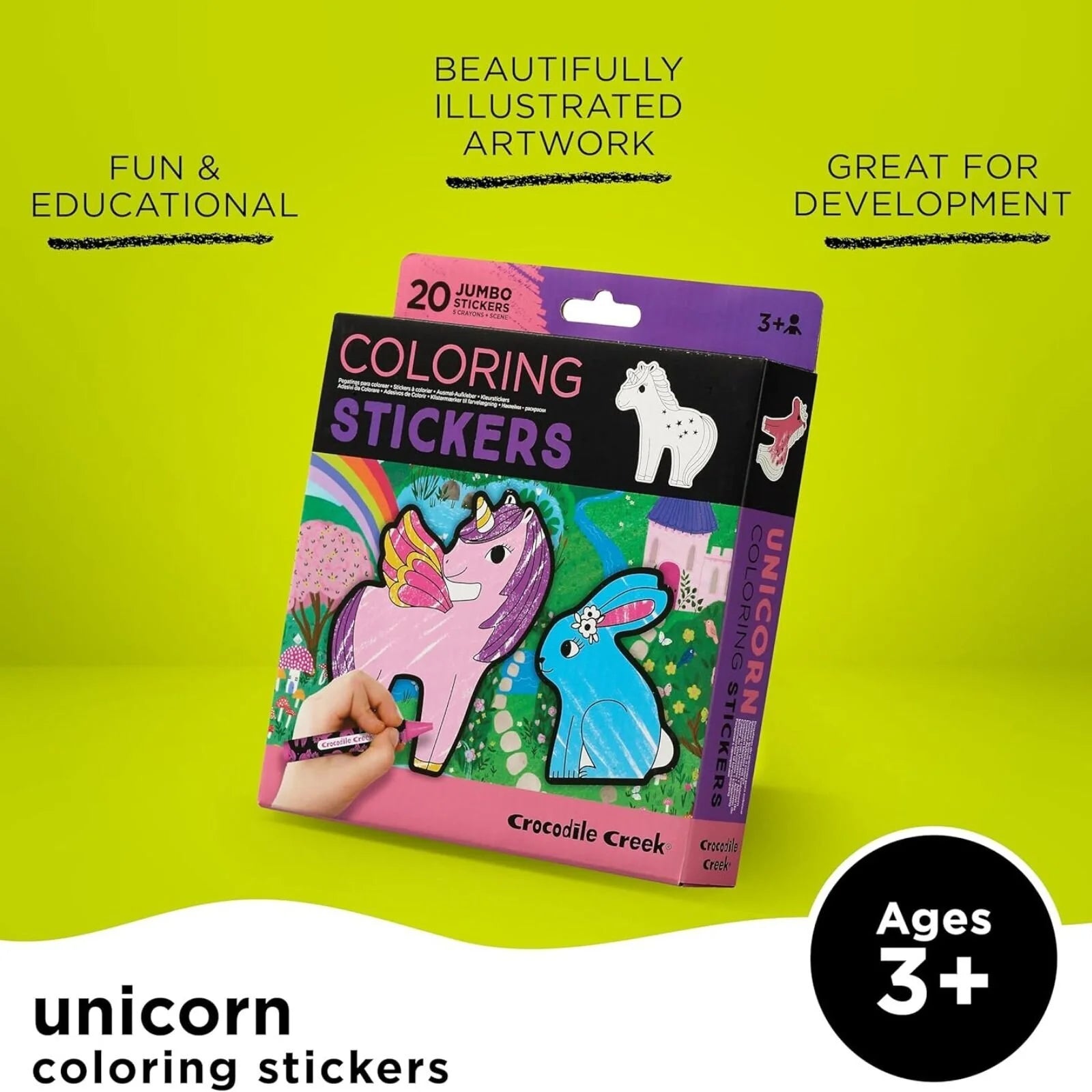 Crocodile Creek Unicorn Colouring Stickers - ebebek - Black Friday
