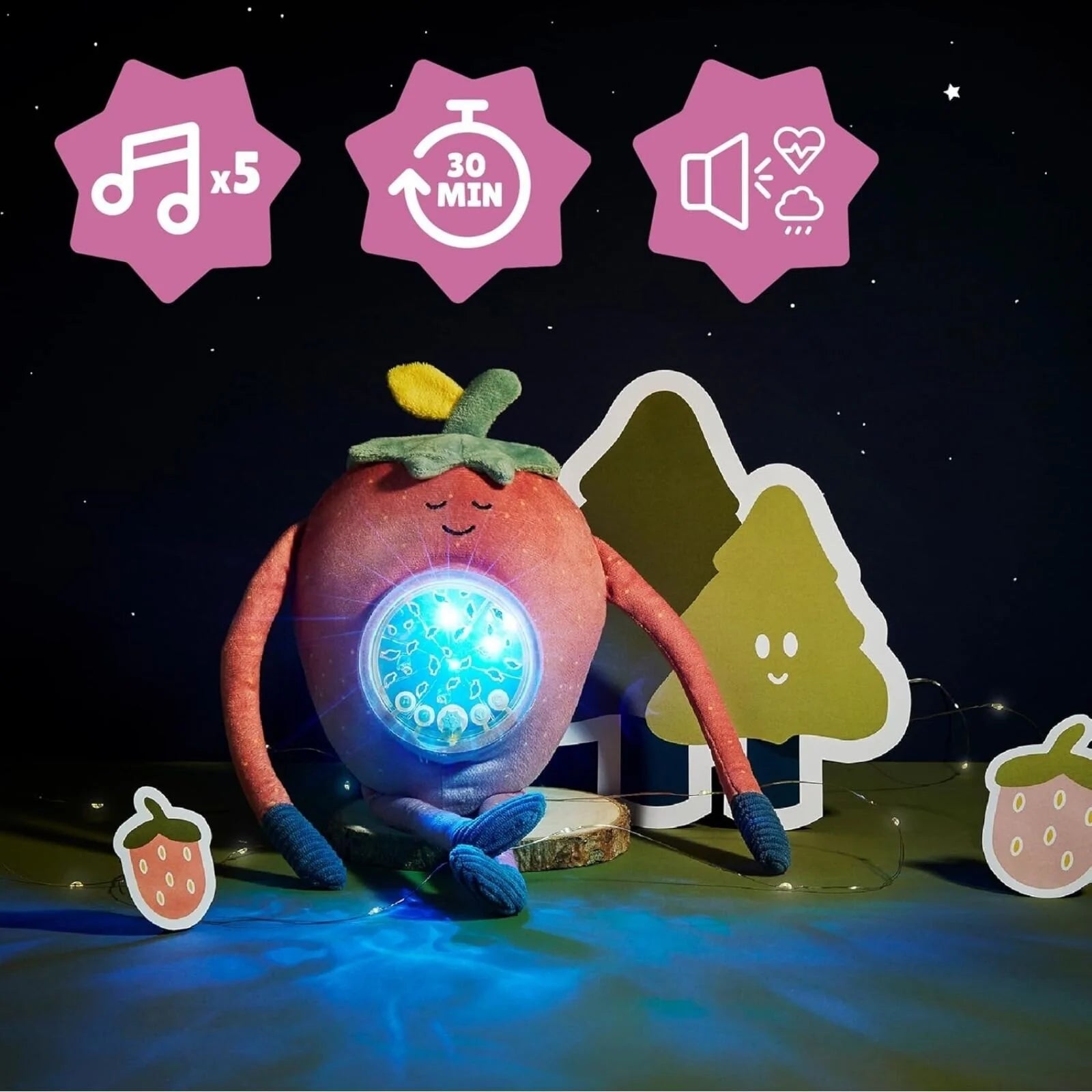 Badabulle Barnaby Plush Projection Night Light - ebebek - Black Friday