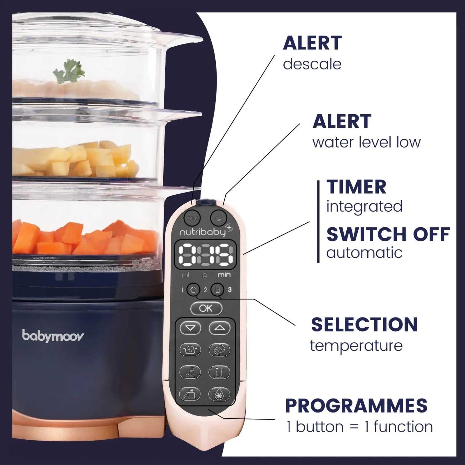 Babymoov Nutribaby Plus XL 5 - in - 1 Food Prep Machine - Babymoov - ebebek