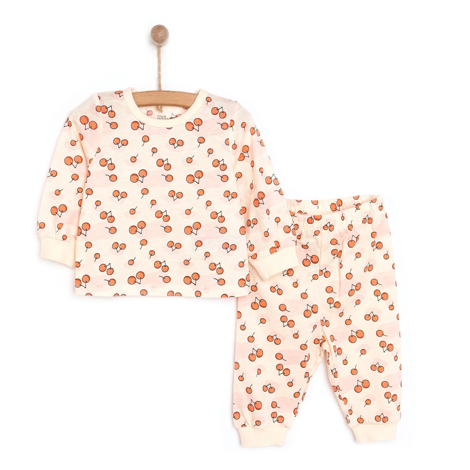 HelloBaby Baby Girl Long Sleeve Pyjamas Set - Light Pink - ebebek - Black Friday