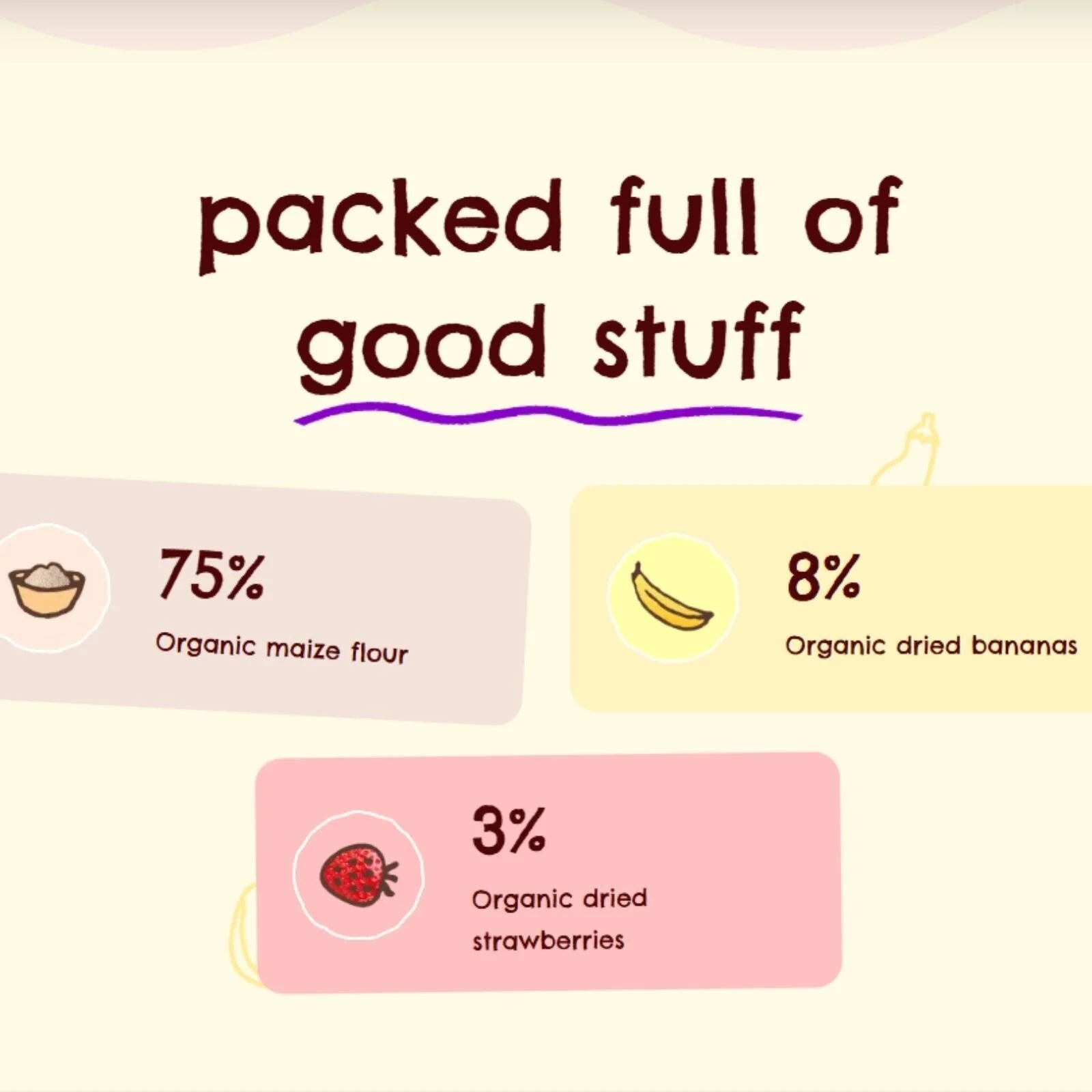 Ella's Kitchen Organic Strawberry & Banana Melty Puffs Baby Snack 6+ months 20g - ebebek - Black Friday