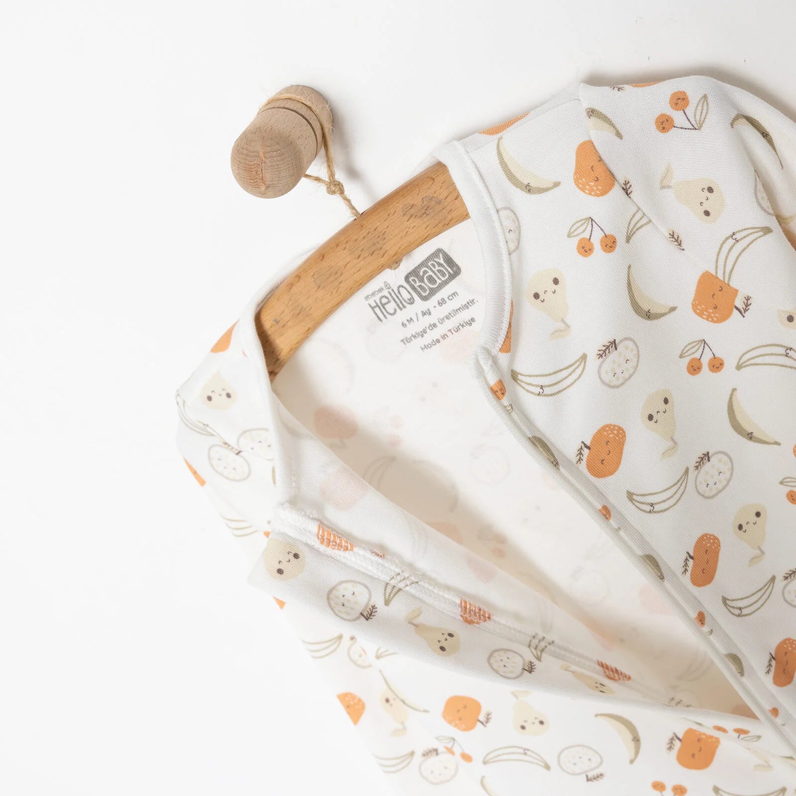 HelloBaby Newborn Girl Organic Footed Jumpsuit - Ecru - ebebek - Black Friday